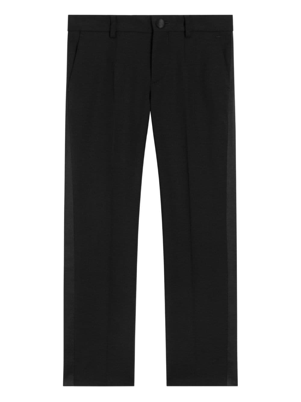Dolce & Gabbana Kids Chłopięce spodnie z bi-stretch twill