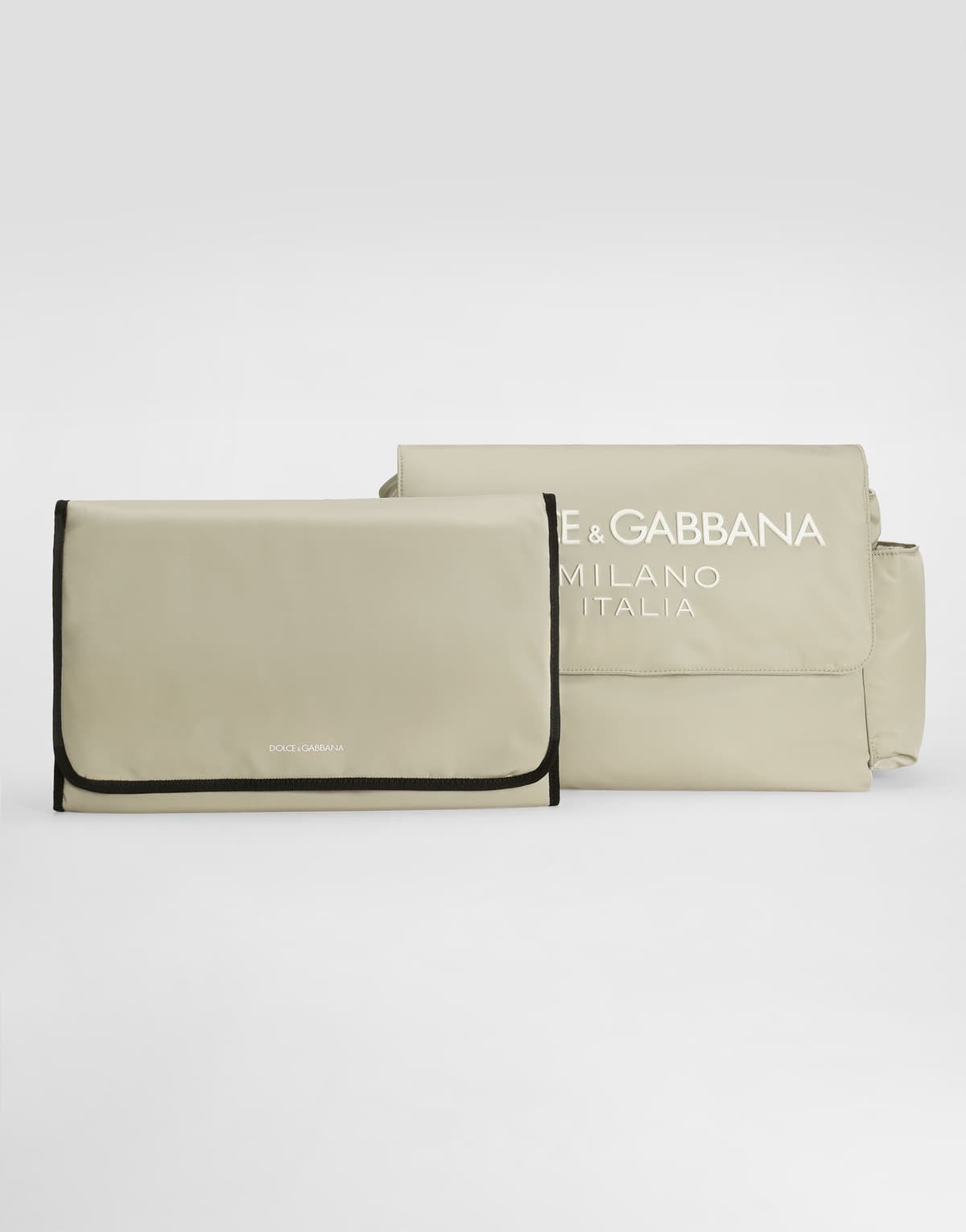Dolce & Gabbana Kids nylonowa torba z matą do przewijania z gumowanym logo Dolce&Gabbana - 7