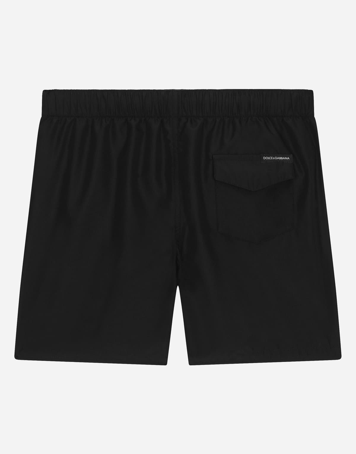 Dolce & Gabbana Kids dziecięce kąpielówki nylonowe z nadrukiem logo DG Milano - 2