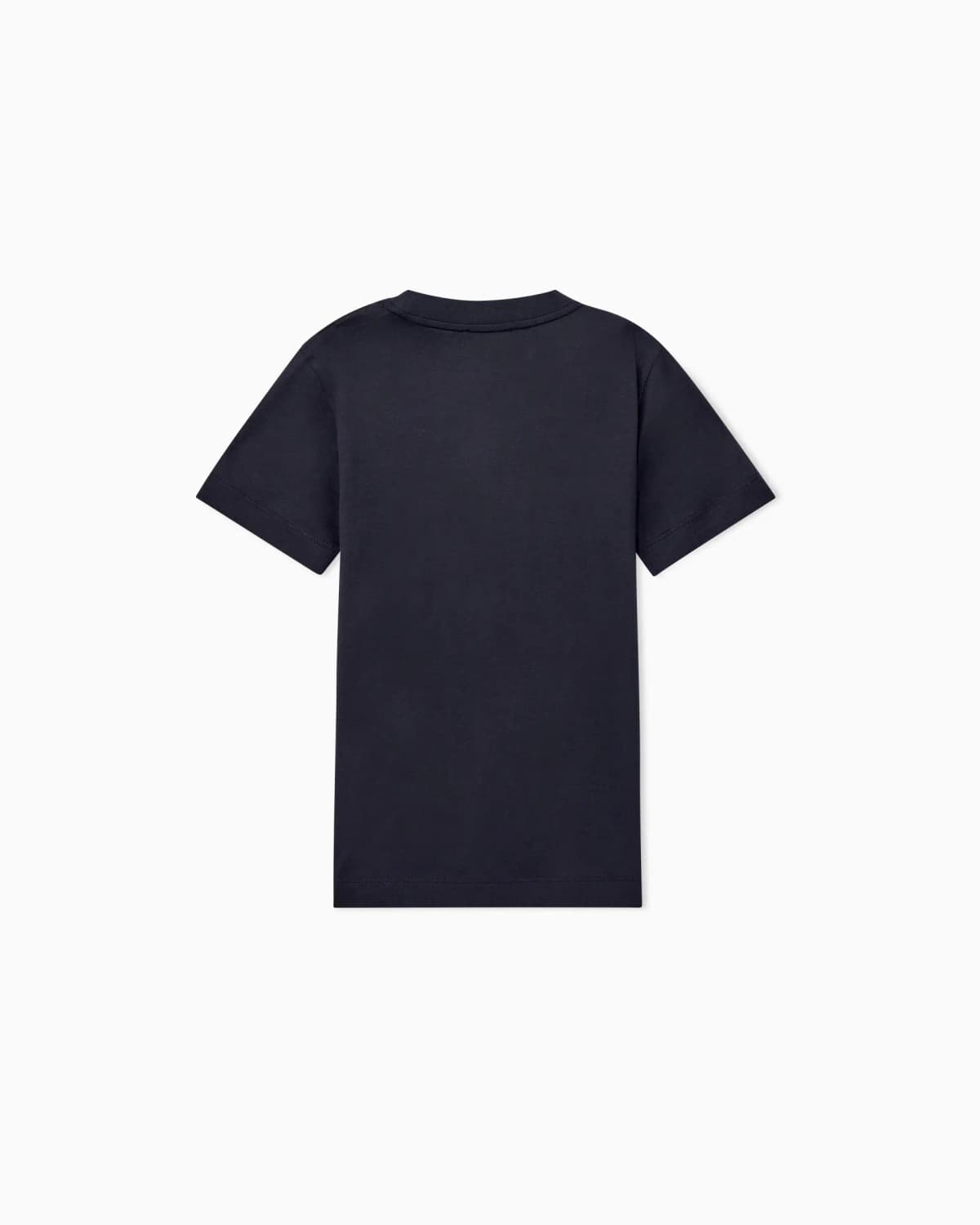 Emporio Armani Dziecięcy T-shirt z mieszanki lyocell z haftowanym logo - 4