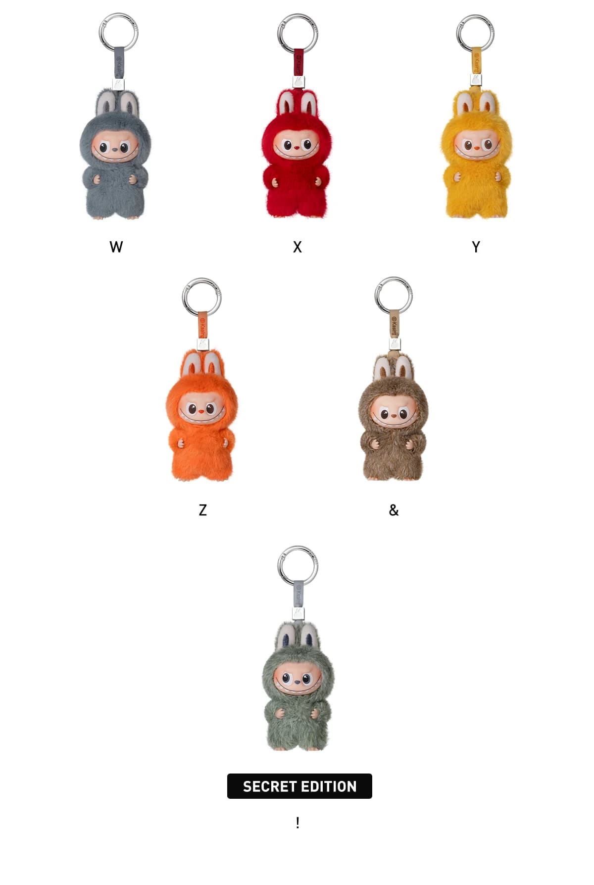 POP MART The Monsters Pin for Love Series Vinyl Plush Pendant – Brelok Niespodzianka Labubu Alphabet N-Z - 4