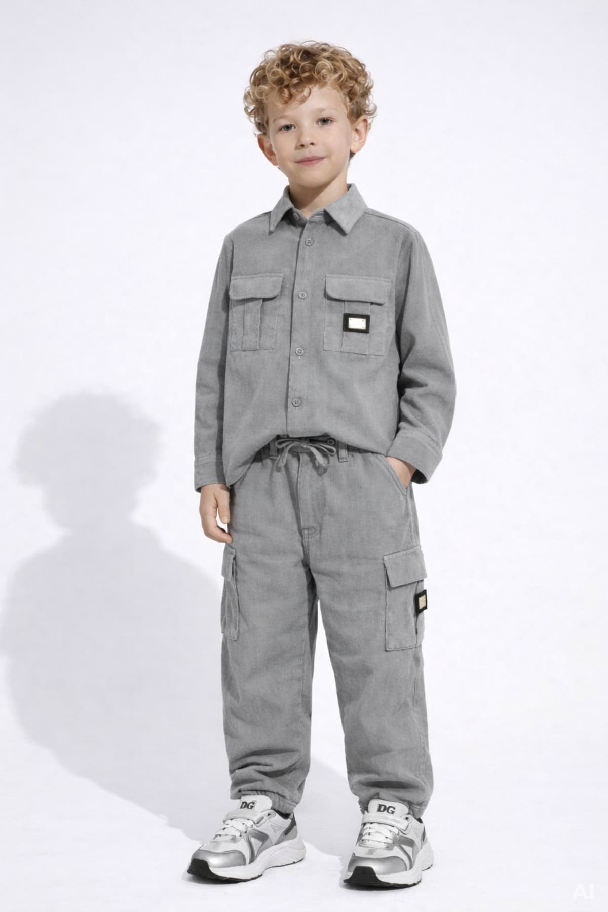 Koszula sztruksowa Dolce & Gabbana Kids - 7