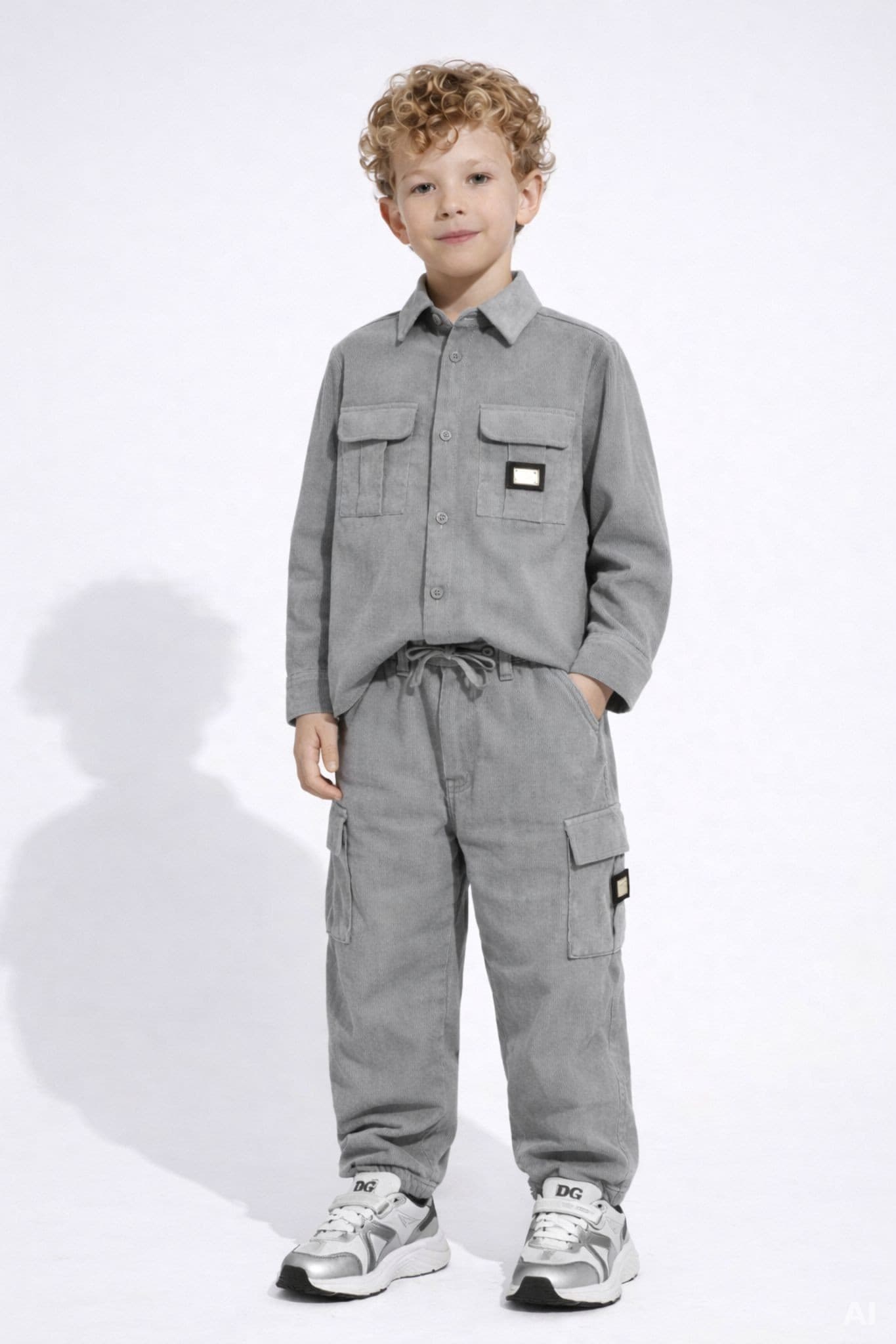 Koszula sztruksowa Dolce & Gabbana Kids - 7