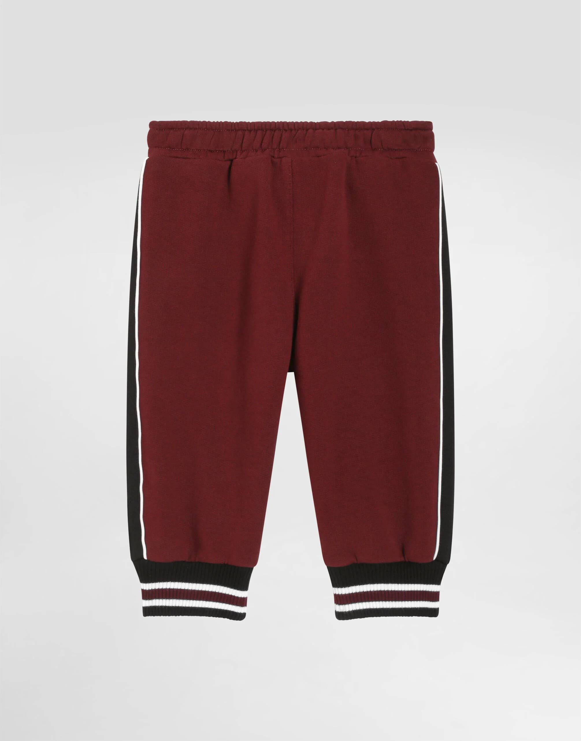 Bawełniane spodnie Dolce & Gabbana Kids z haftowanymi detalami - 2