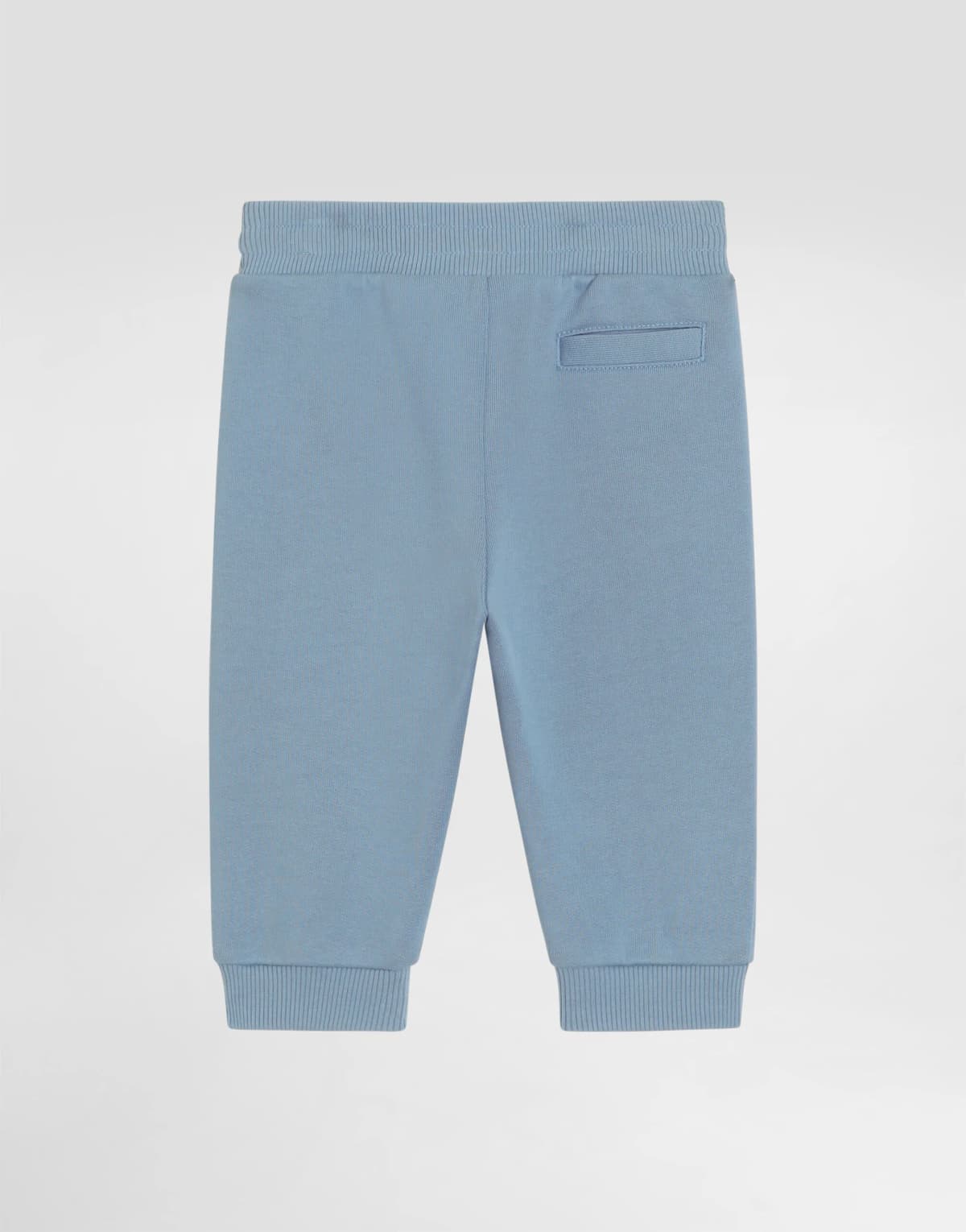 Spodnie dresowe Dolce & Gabbana Kids w panterkę z denimowymi naszywkami - 2