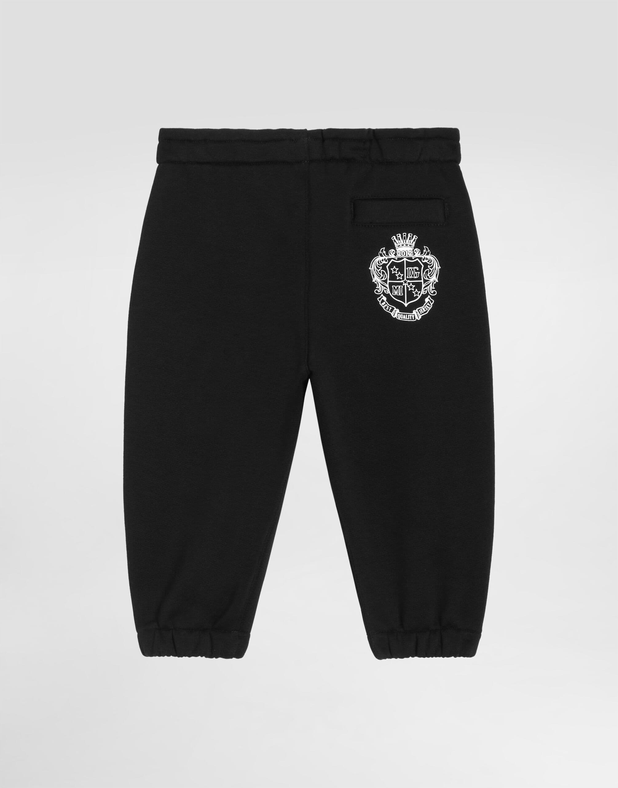 Bawełniane spodnie dresowe Dolce & Gabbana Kids z logo DG - 2