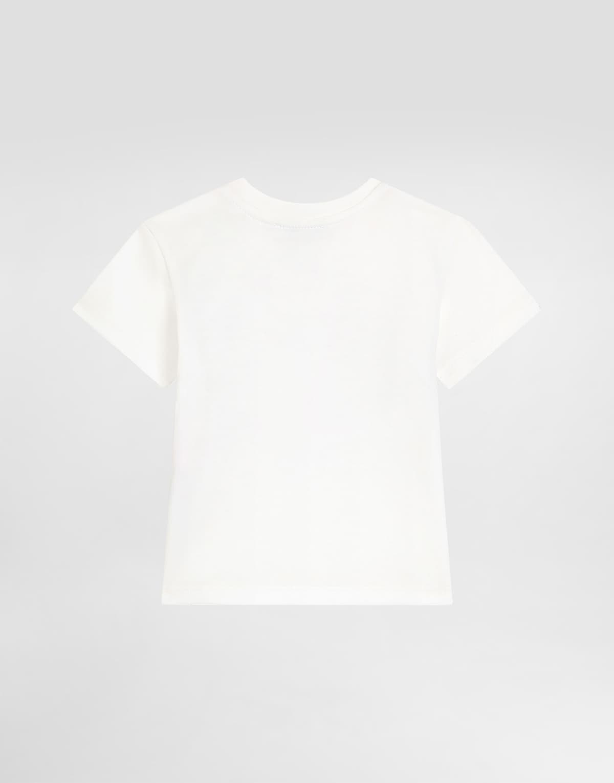 Bawełniany T-shirt Dolce & Gabbana Kids z haftowanym logo - 2