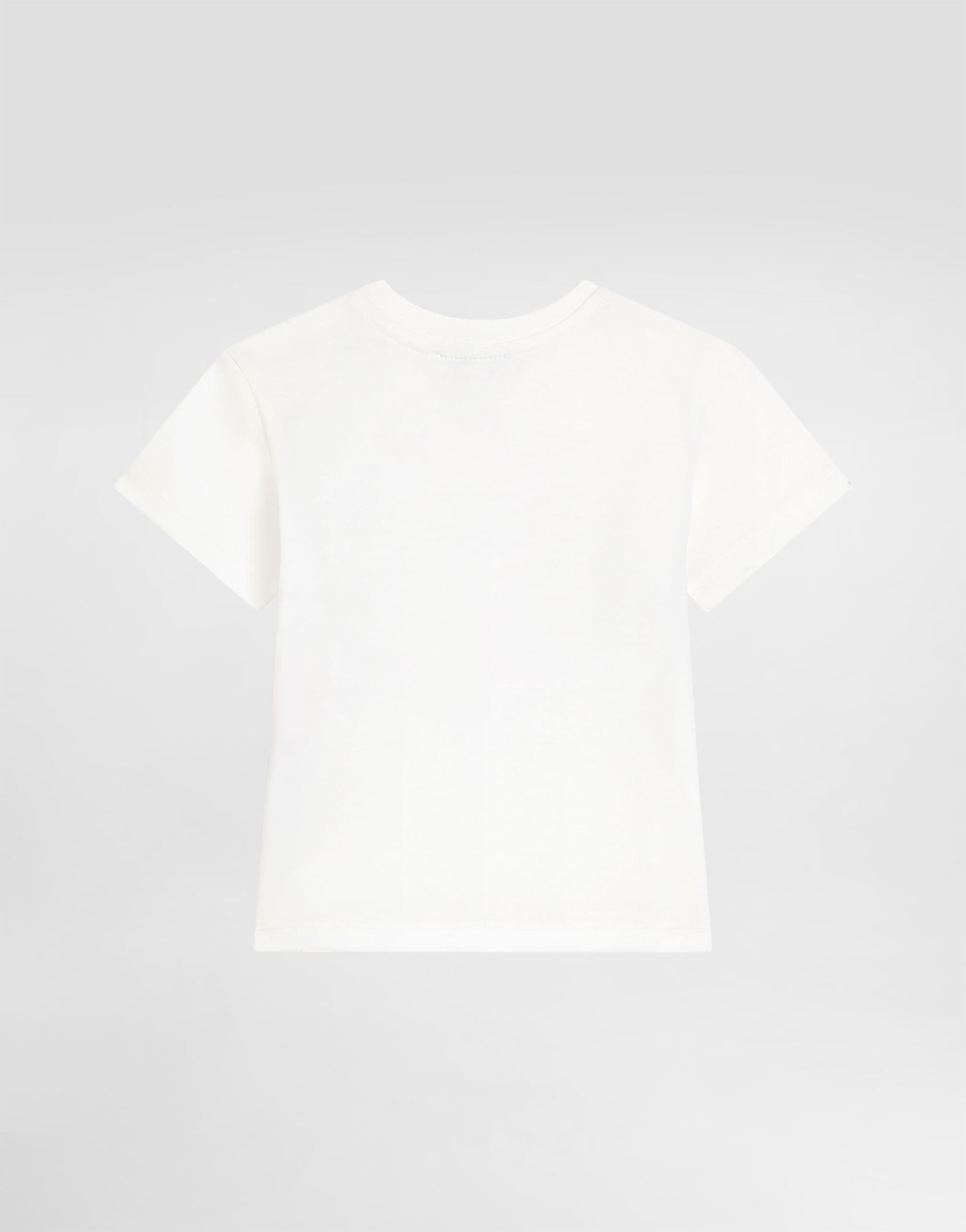 Bawełniany T-shirt Dolce & Gabbana Kids z haftowanym logo - 2