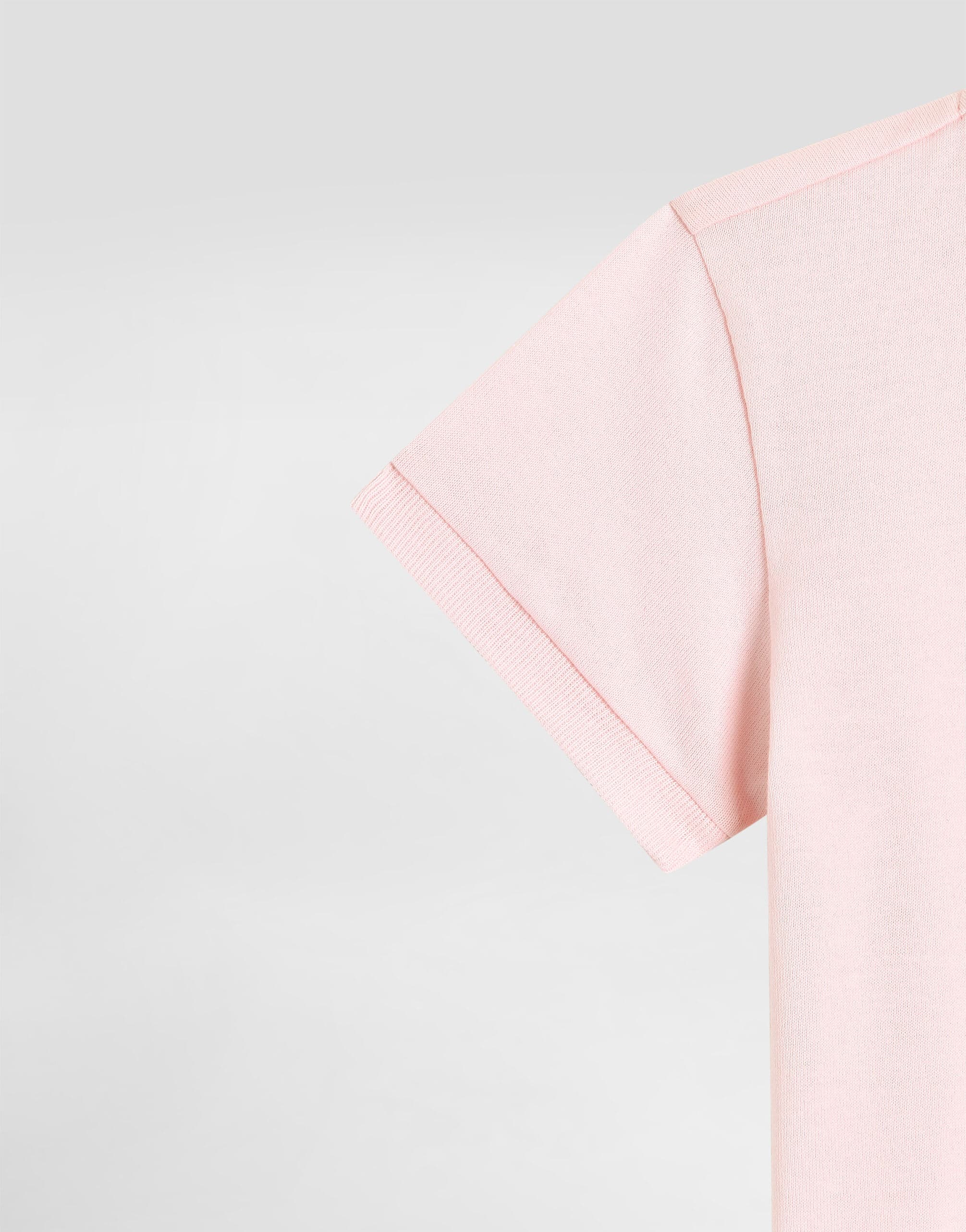 Bawełniany T-shirt Dolce & Gabbana Kids z nadrukiem brokatowego serca w panterkę - 4