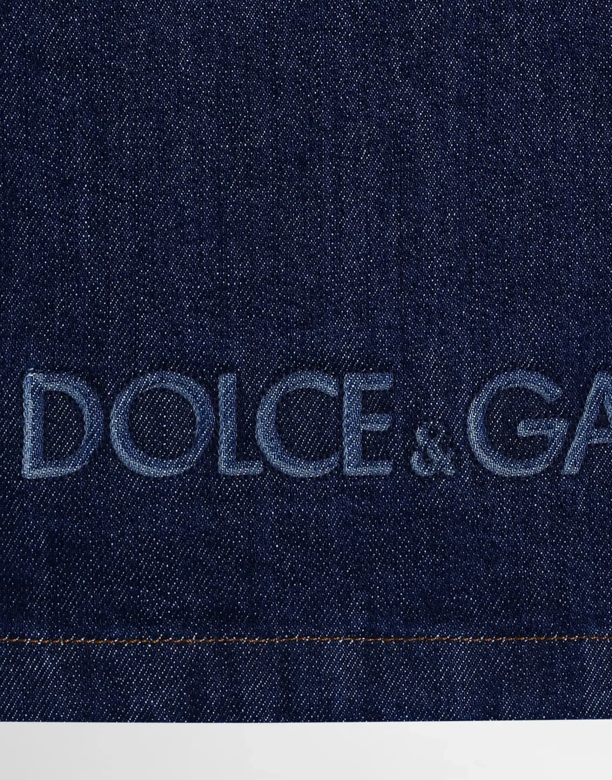 Dolce & Gabbana Kids Kurtka jeansowa z wypukłym haftem - 3
