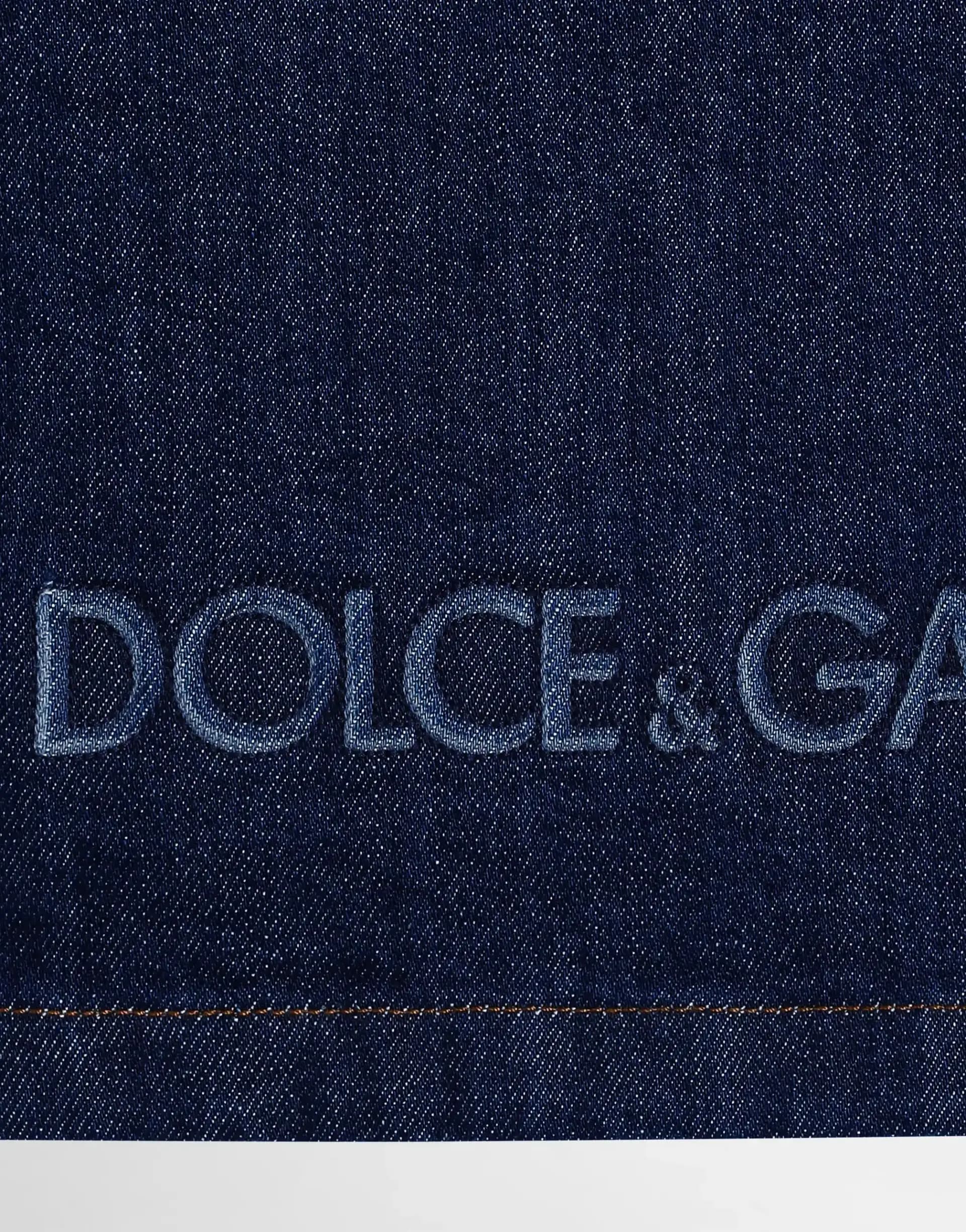 Dolce & Gabbana Kids Kurtka jeansowa z wypukłym haftem - 3