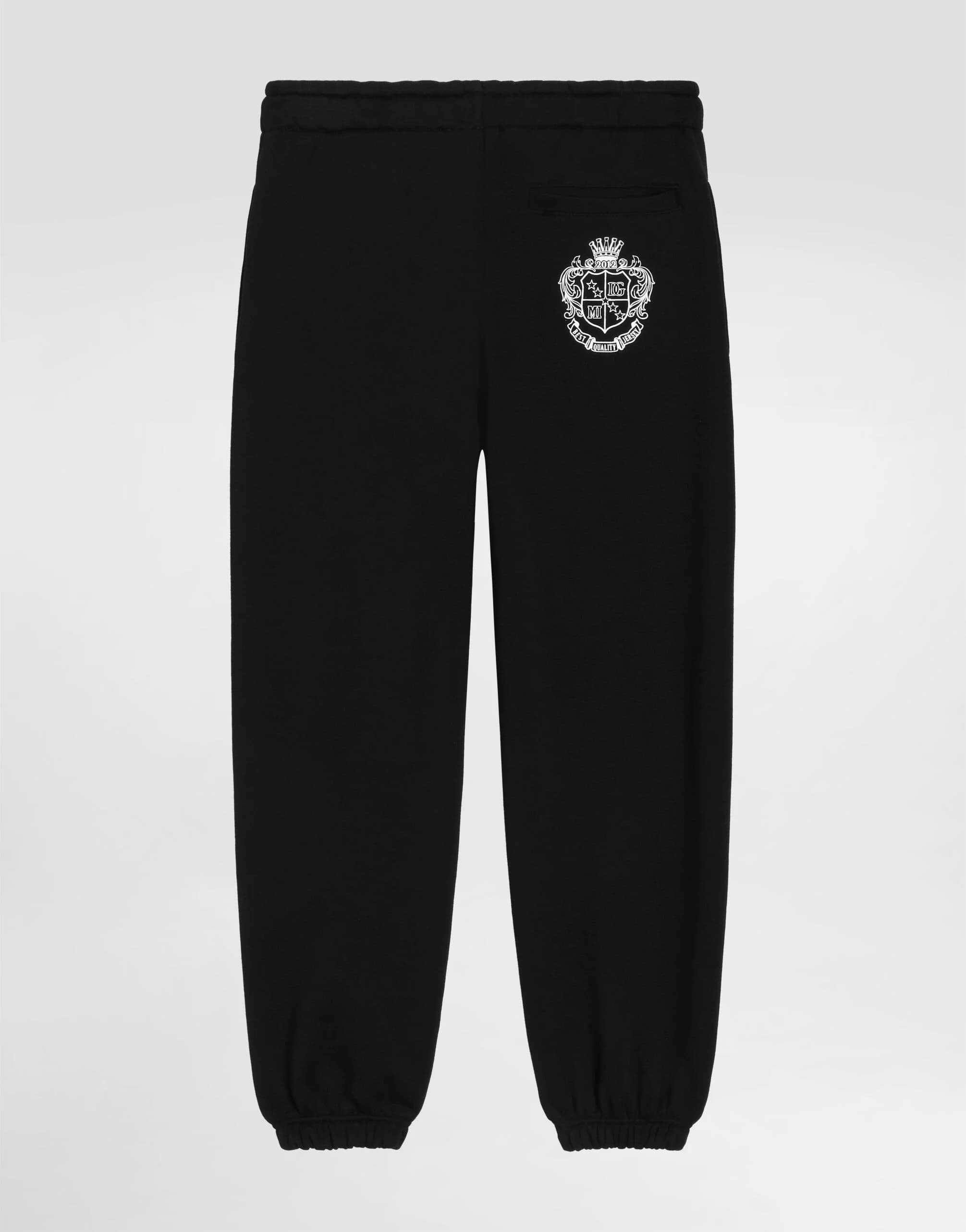 Bawełniane spodnie dresowe Dolce & Gabbana Kids z logo DG - 2