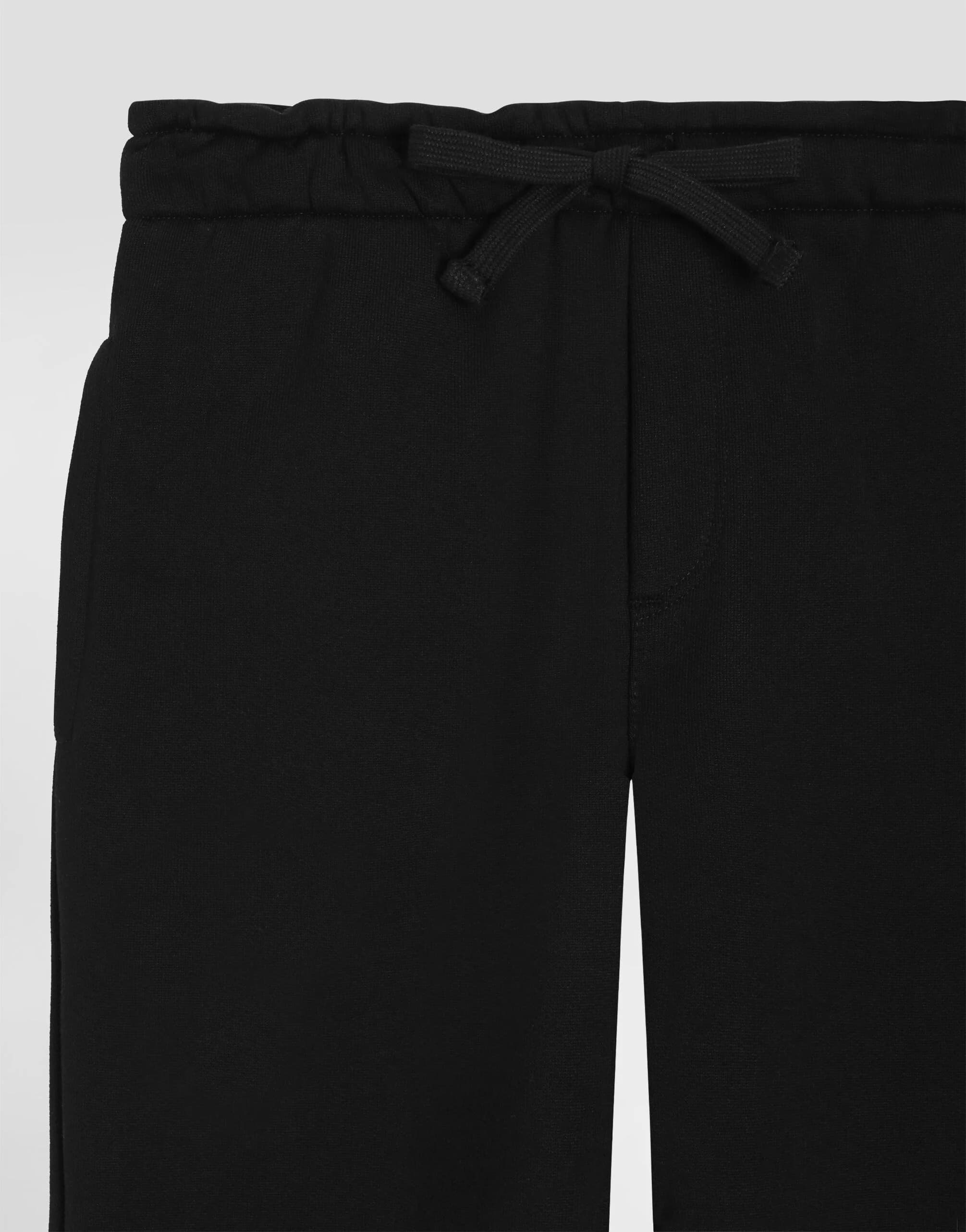 Bawełniane spodnie dresowe Dolce & Gabbana Kids z logo DG - 3