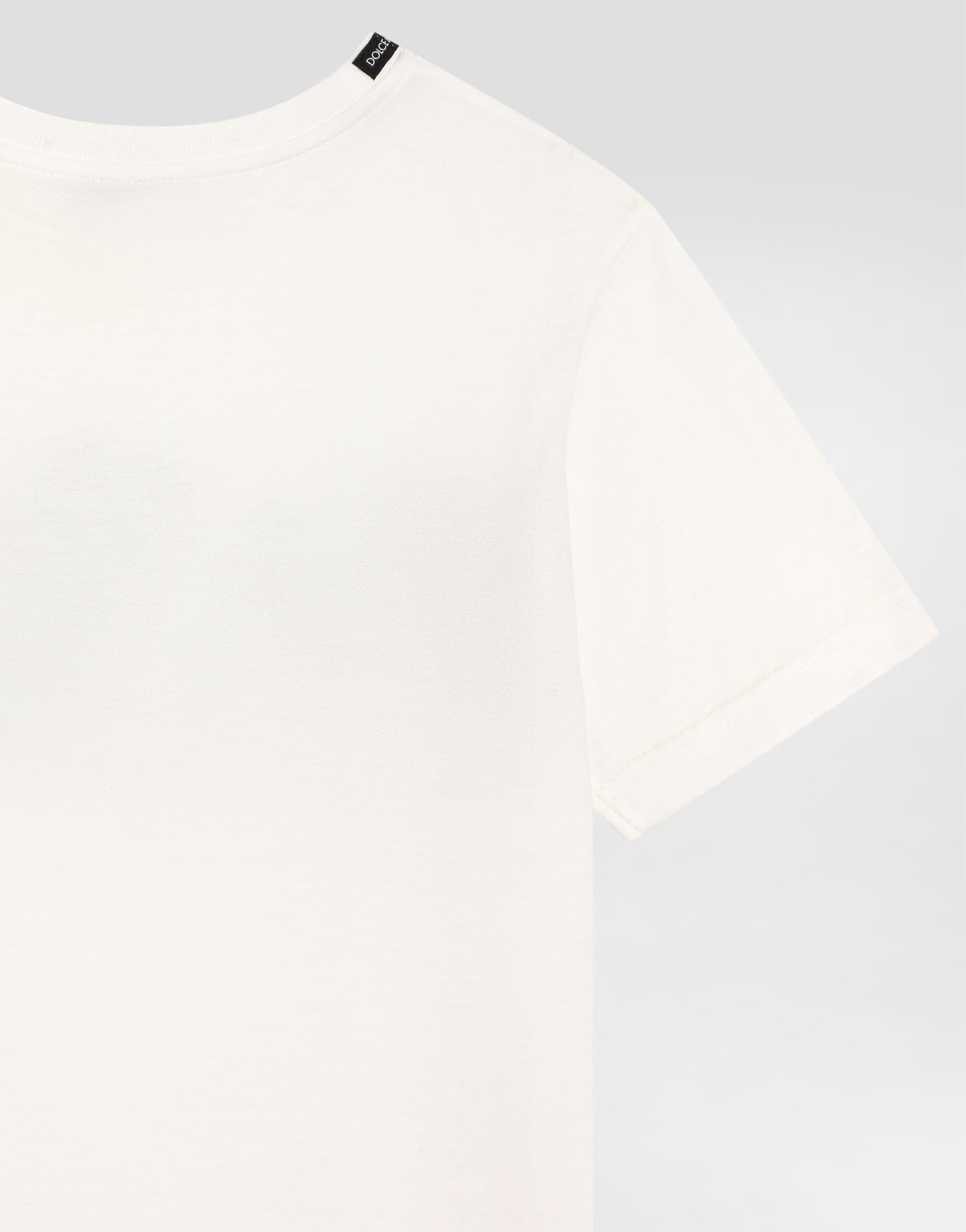 Bawełniany T-shirt Dolce & Gabbana Kids z naszywką Dolce&Gabbana - 4