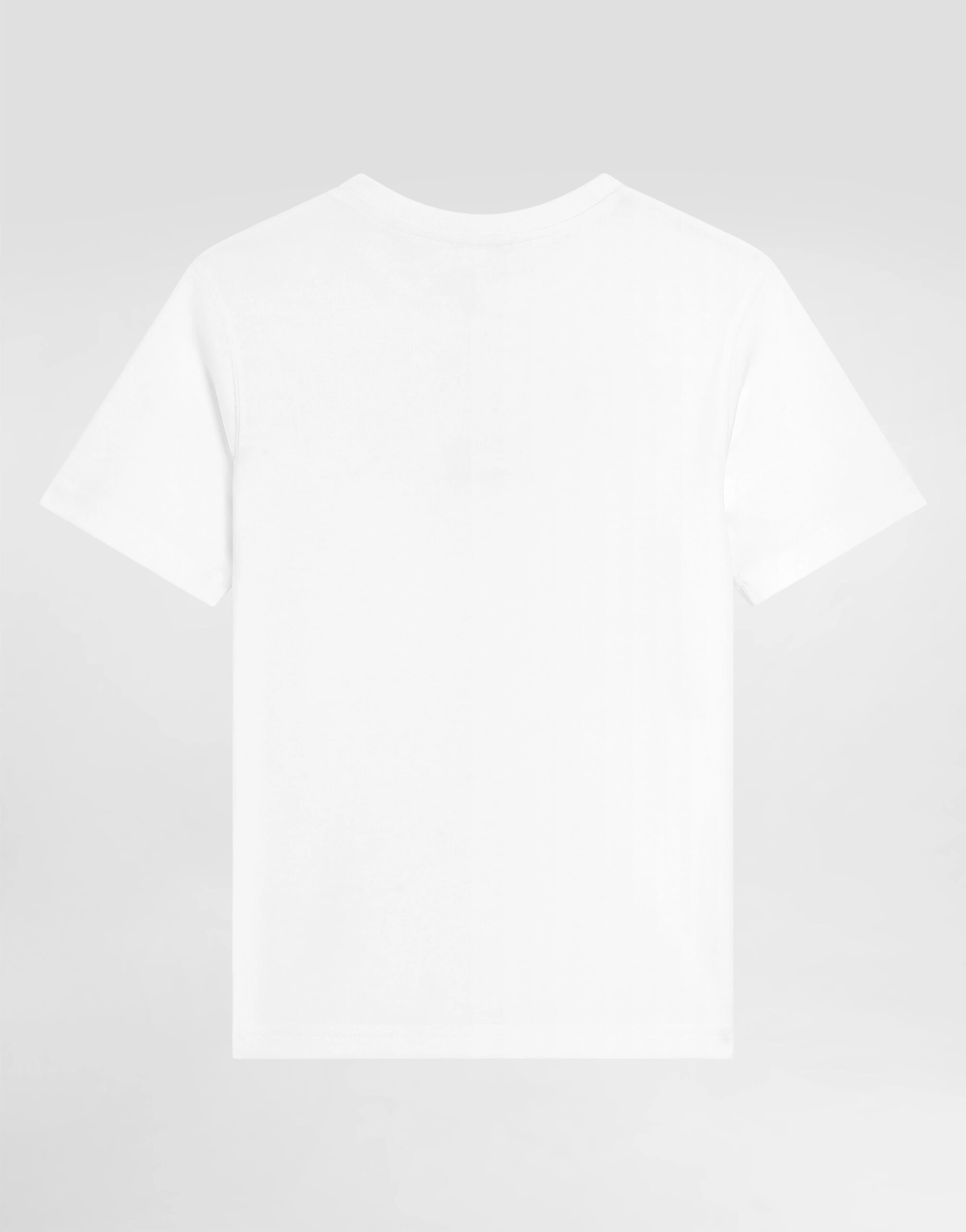 Dolce & Gabbana Kids Ikoniczna Biała Koszulka Jersey - 3