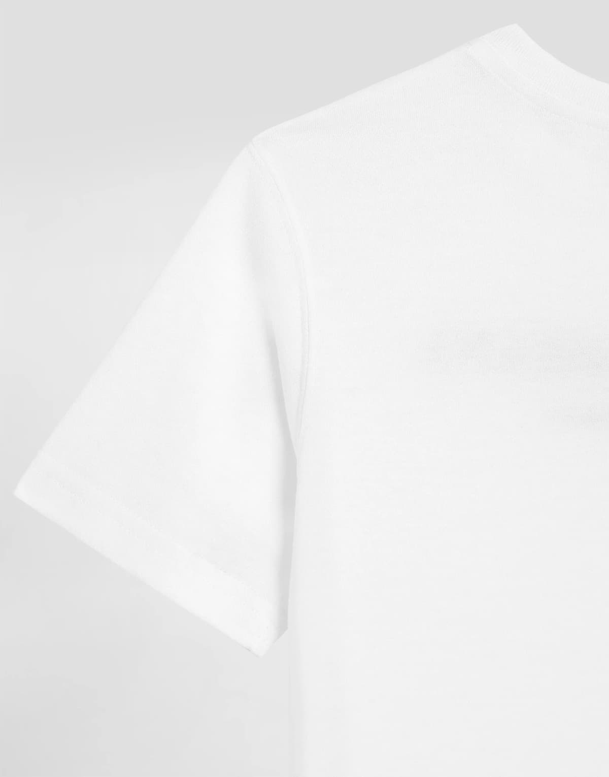 Dolce & Gabbana Kids Ikoniczna Biała Koszulka Jersey - 4