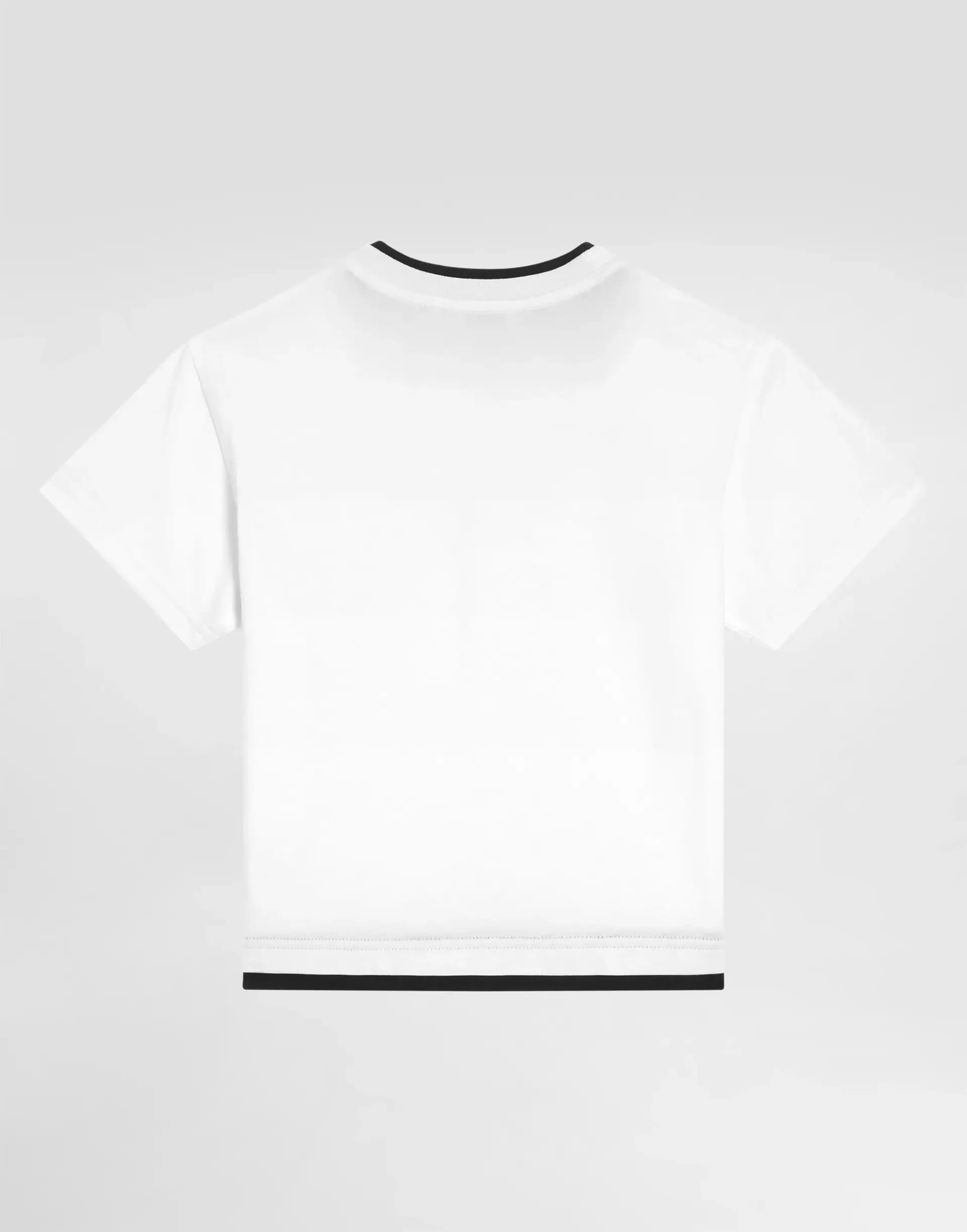 T-shirt with a double collar and embroidery - 2