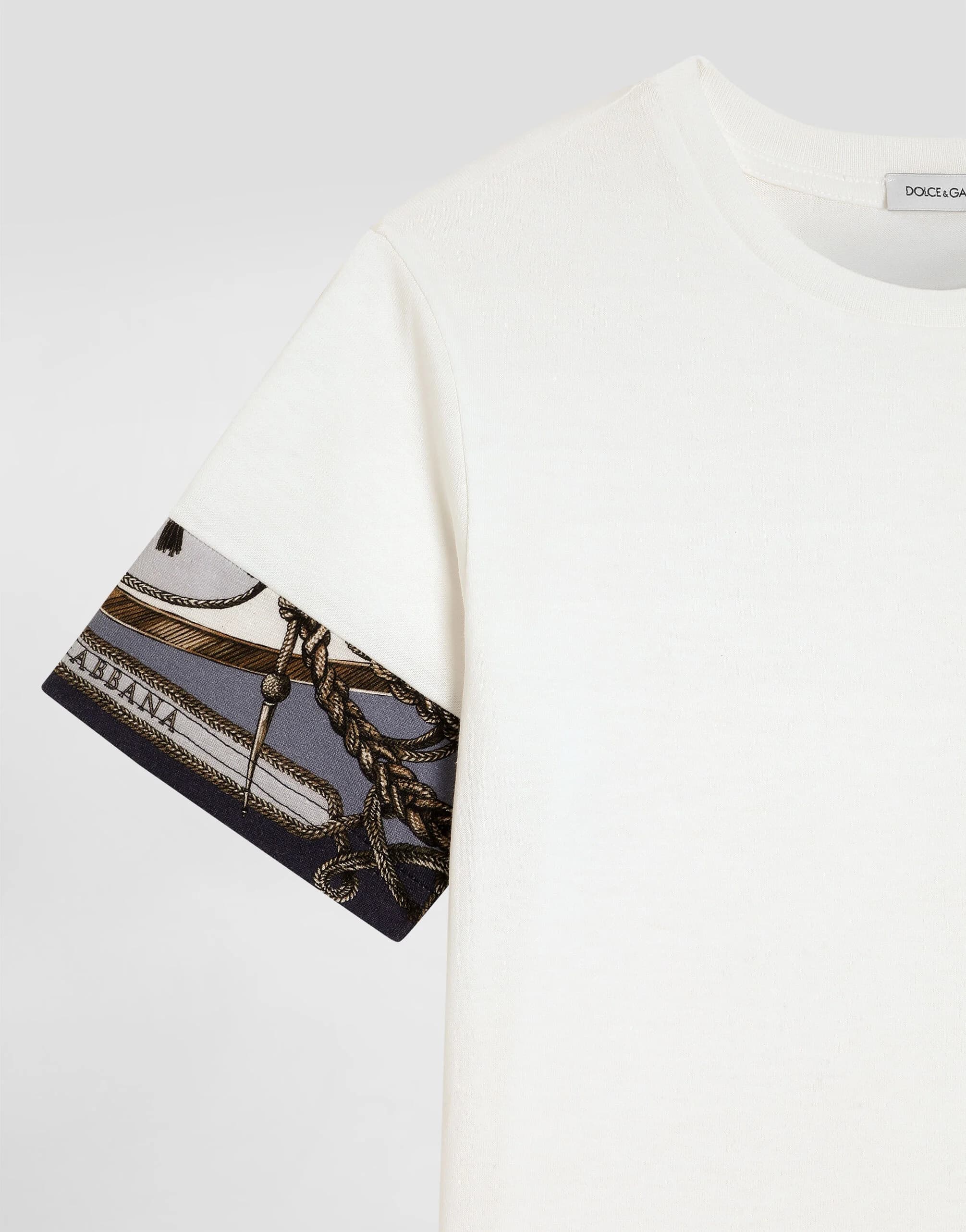 Bawełniany T-shirt Dolce & Gabbana Kids z nadrukiem graficznym - 4