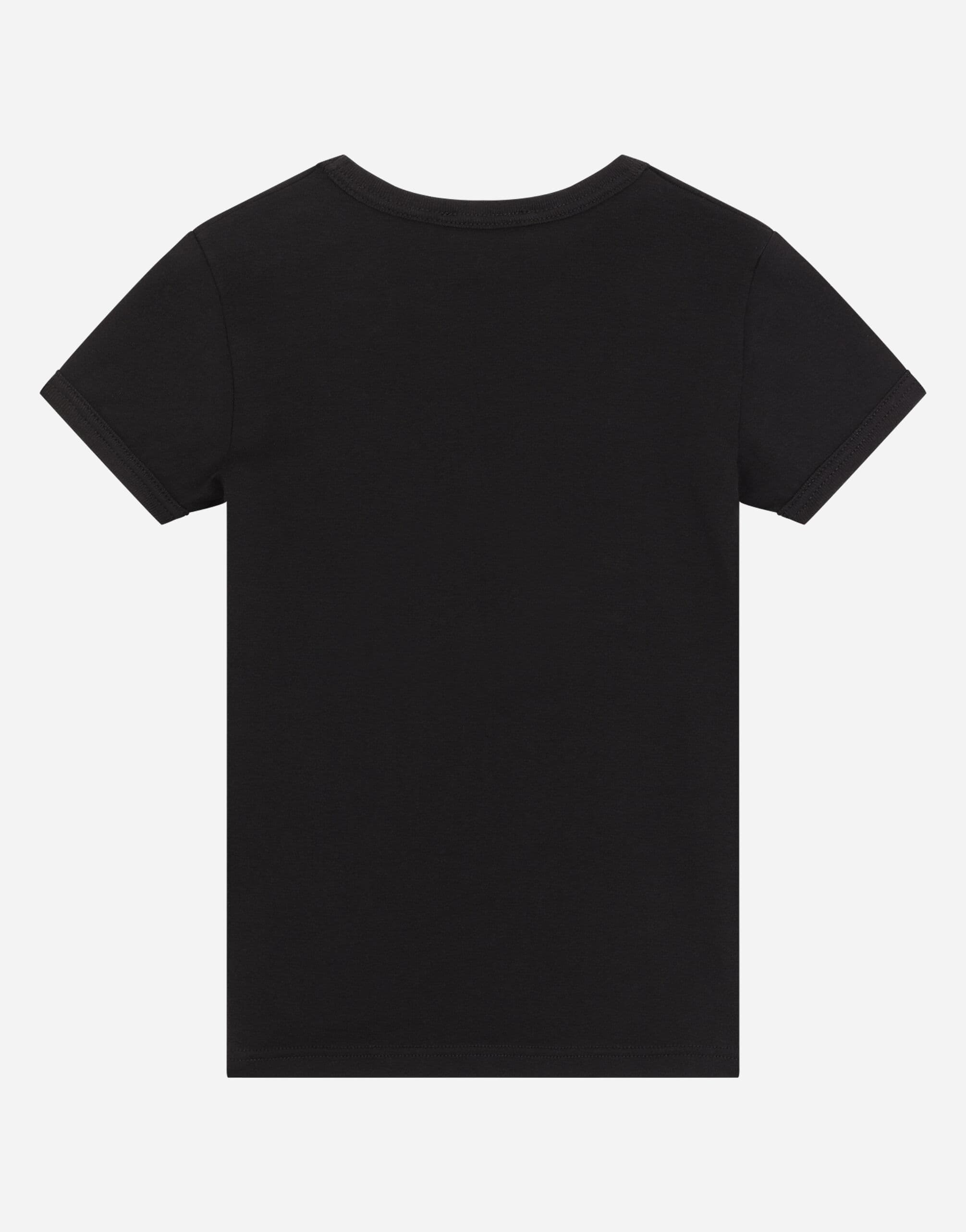 Dolce & Gabbana Kids Dziecięcy 2-pak koszulek z logo na kołnierzu - 2