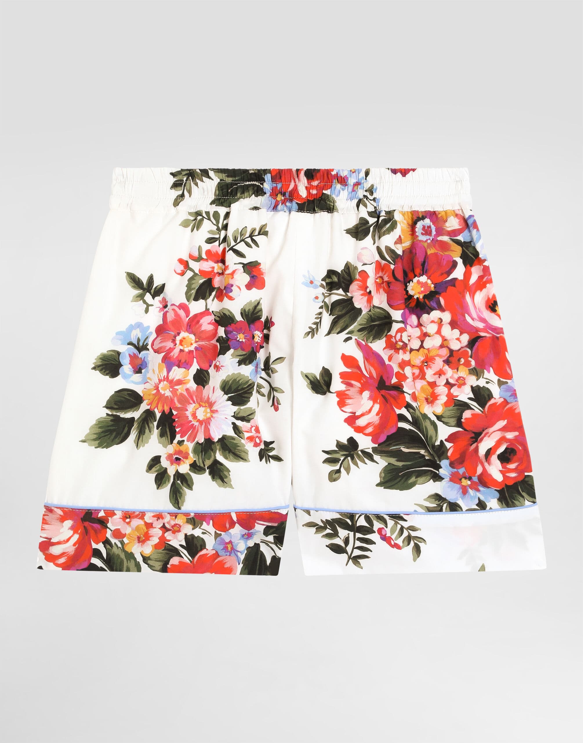Szorty Dolce & Gabbana Kids z popeliny z nadrukiem w kwiaty - 2