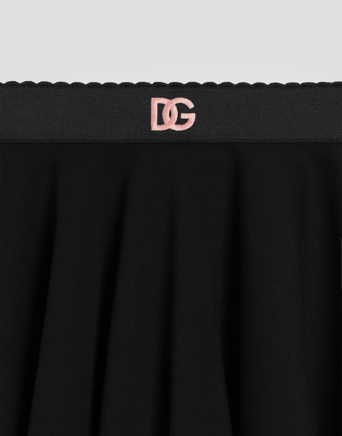 Bawełniana spódnica Dolce & Gabbana Kids z logo DG - 6