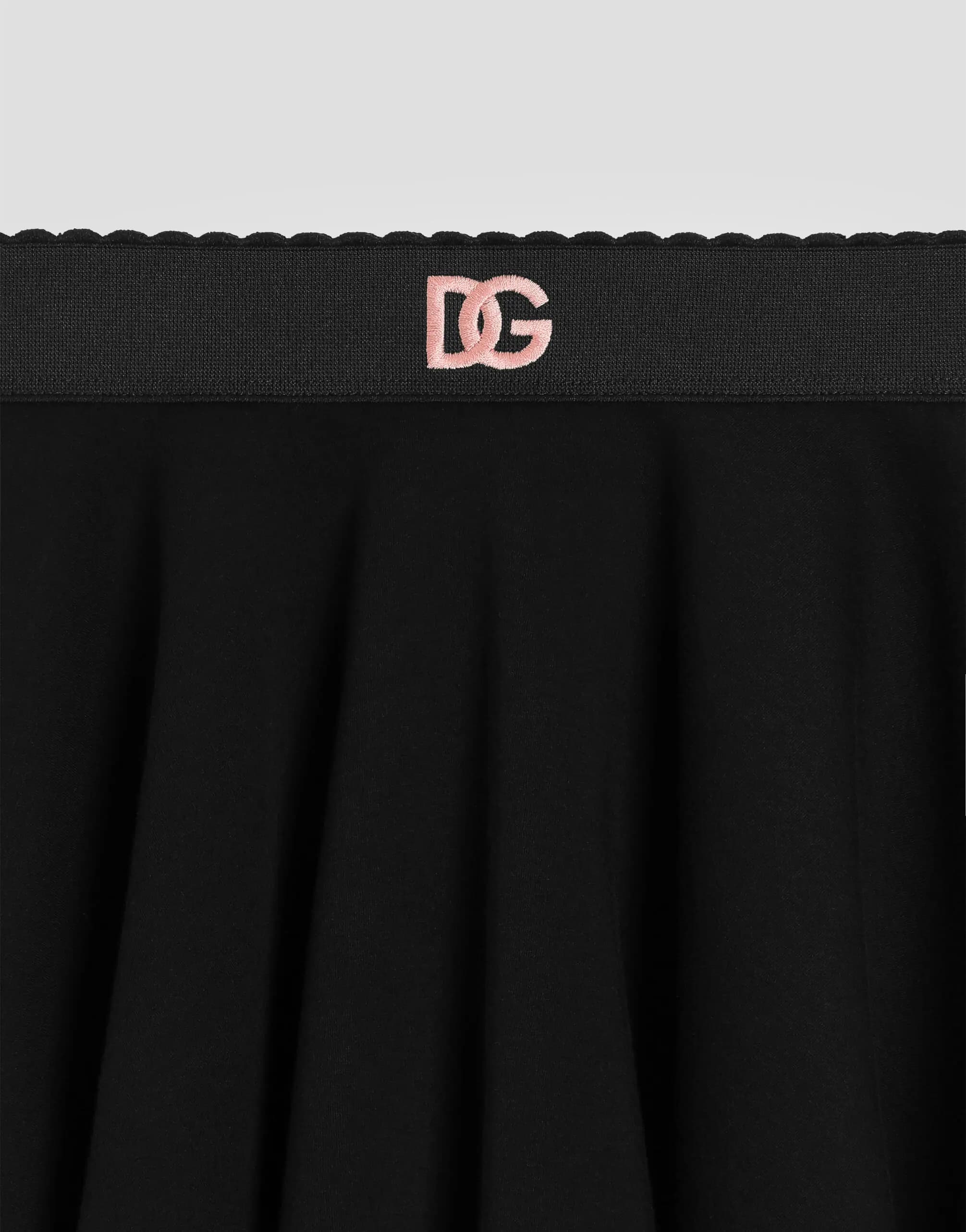 Bawełniana spódnica Dolce & Gabbana Kids z logo DG - 6