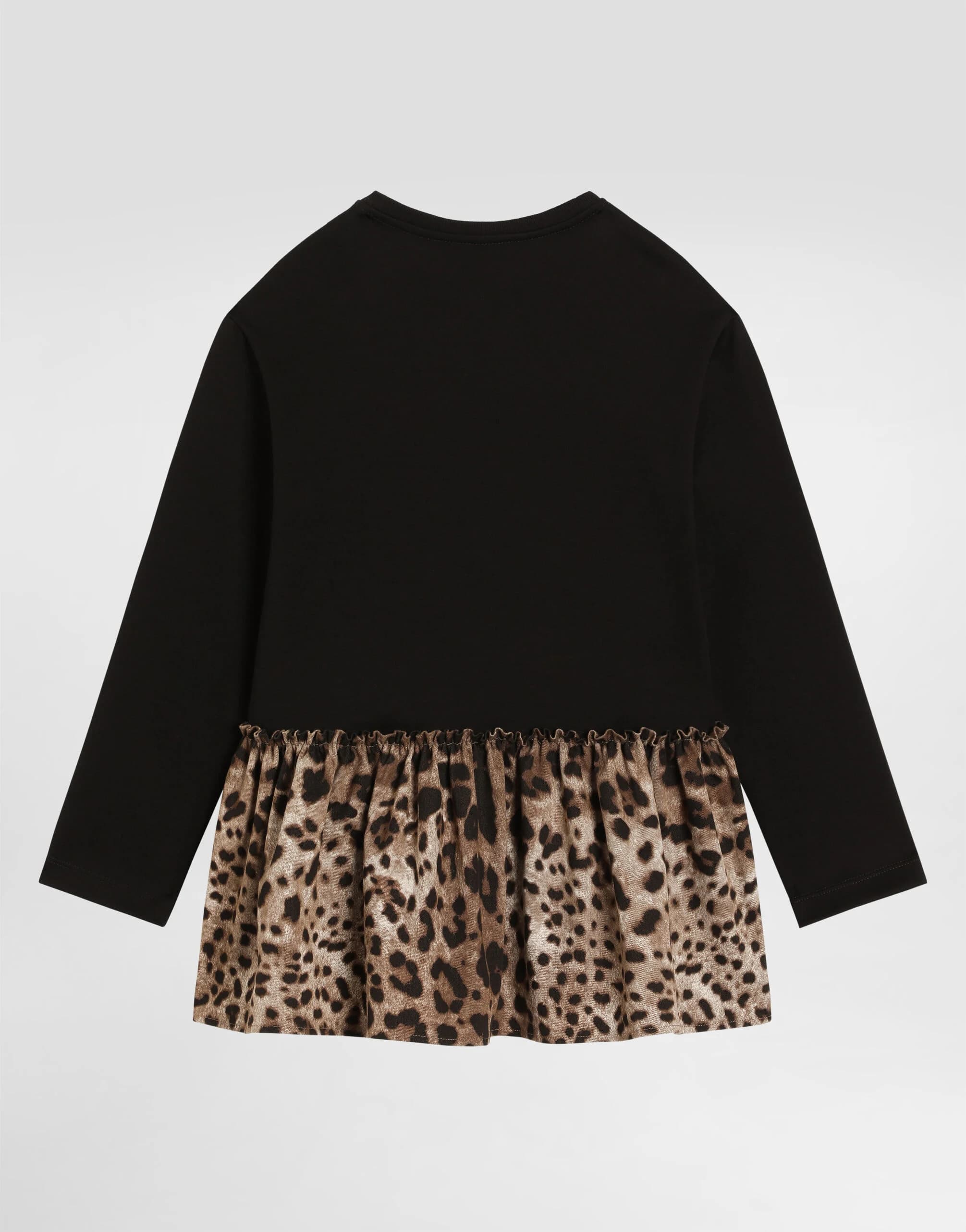 Bawełniana sukienka Dolce & Gabbana Kids z logo DG - 3