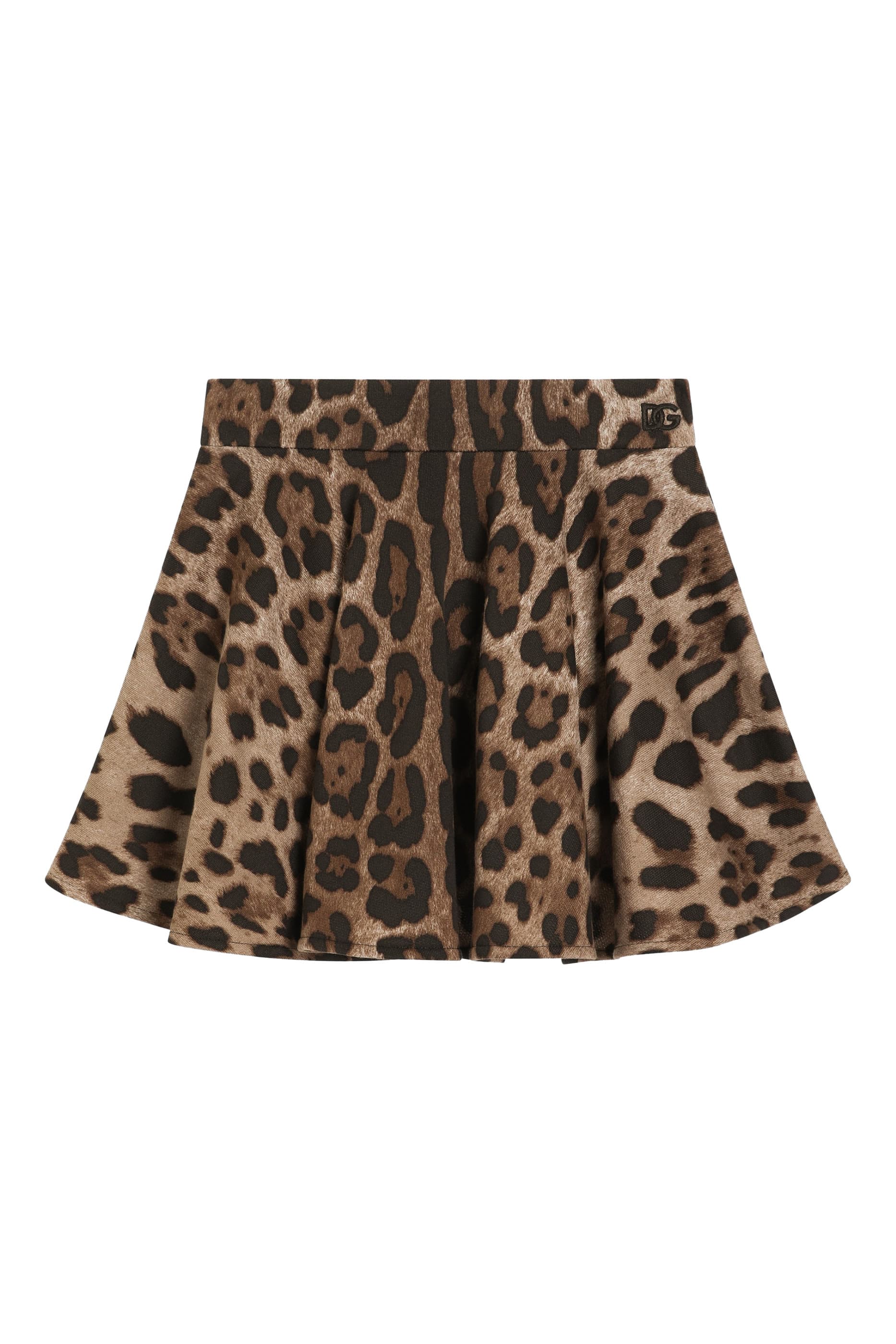 Spódnica Dolce & Gabbana Kids w panterkę - 4