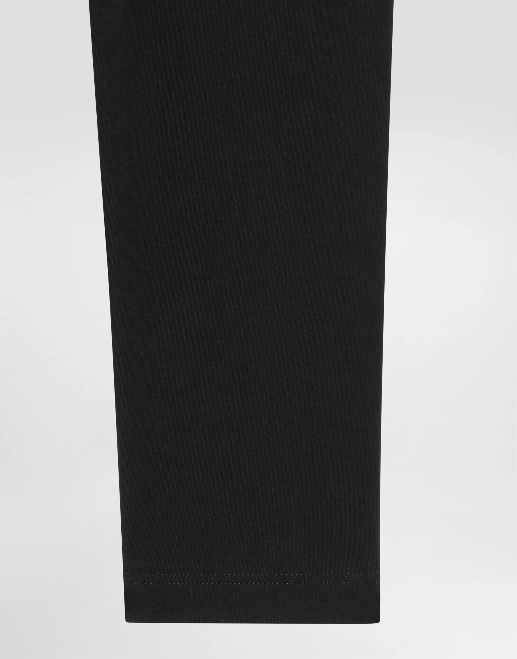 Dolce & Gabbana Leginsy z dzianiny interlock z haftem DG - 4