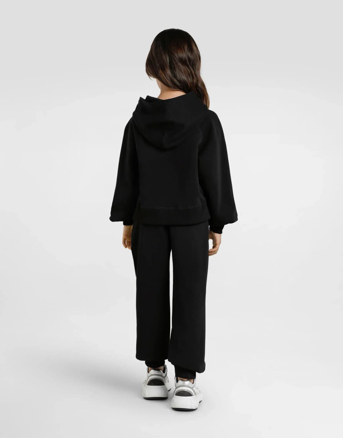 Oversize spodnie dresowe z logo DG i kryształkami od Dolce&Gabbana - 4