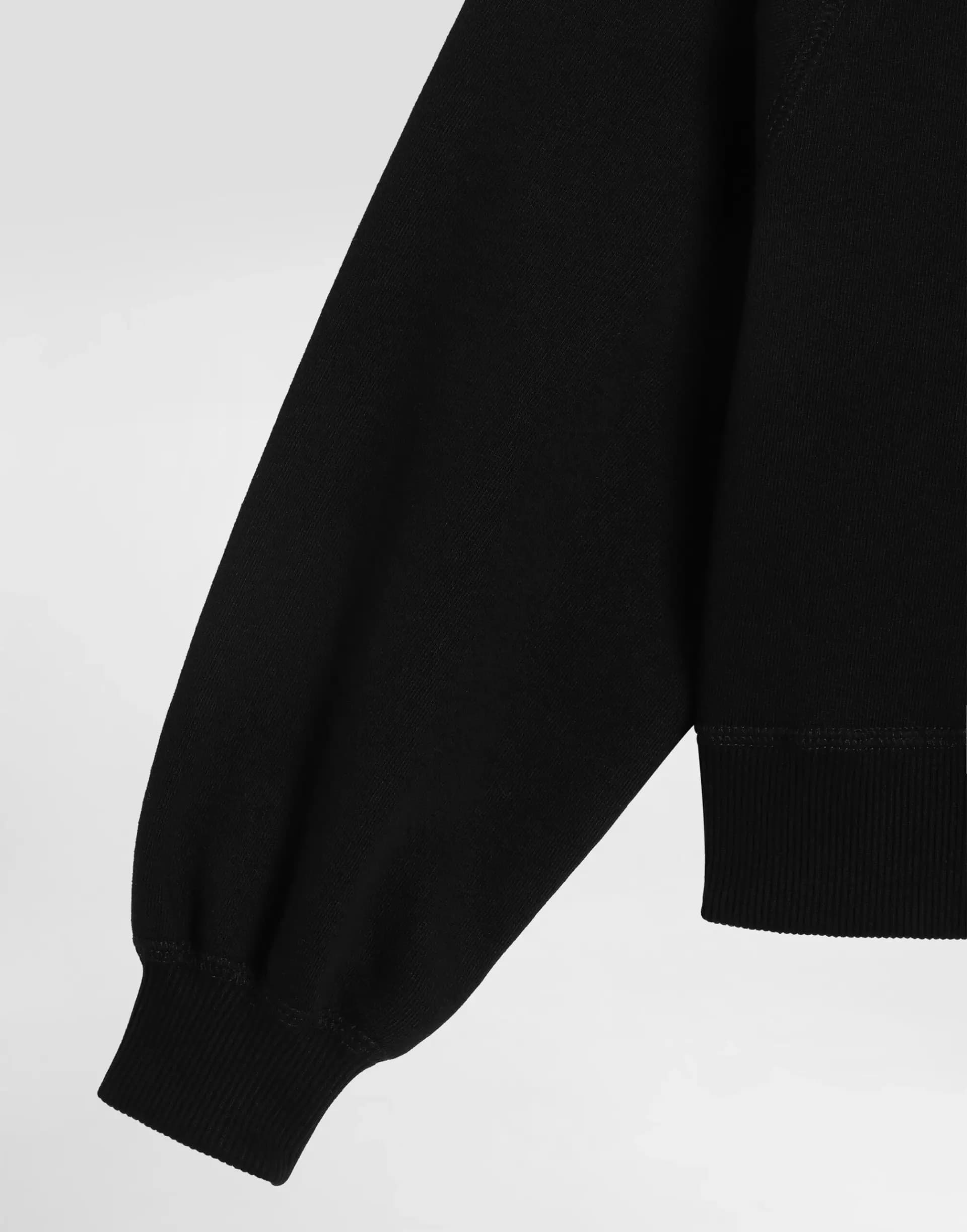 Oversizowa bluza z kapturem z logo i kryształkami od Dolce & Gabbana - 6