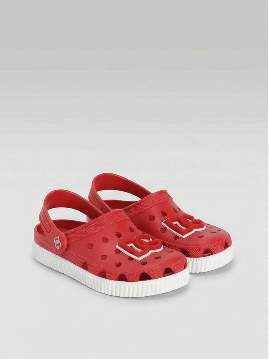 Gumowe klapki plażowe Dolce & Gabbana Kids - 6