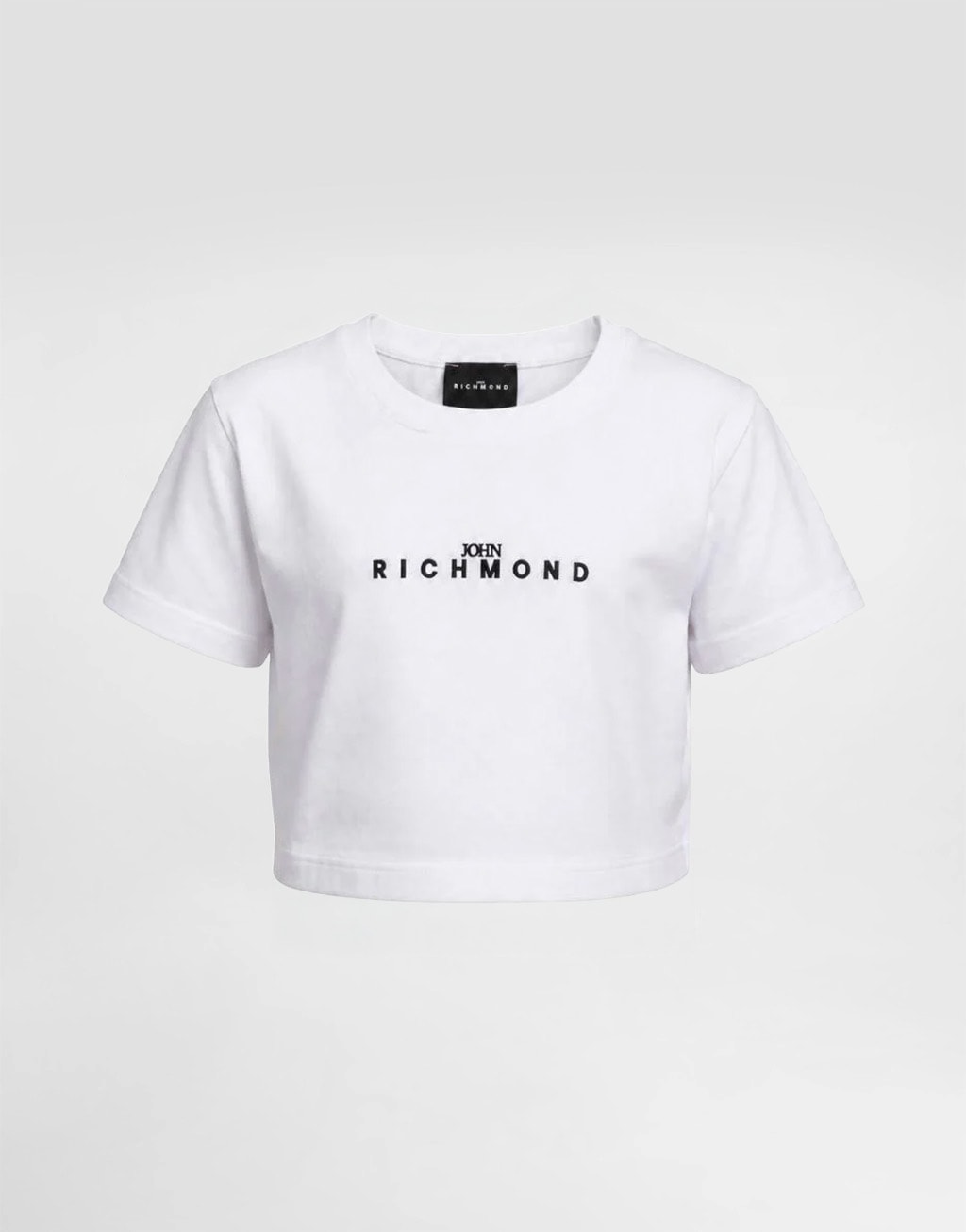 John Richmond Junior Dziewczęcy T-shirt crop Dam z logo