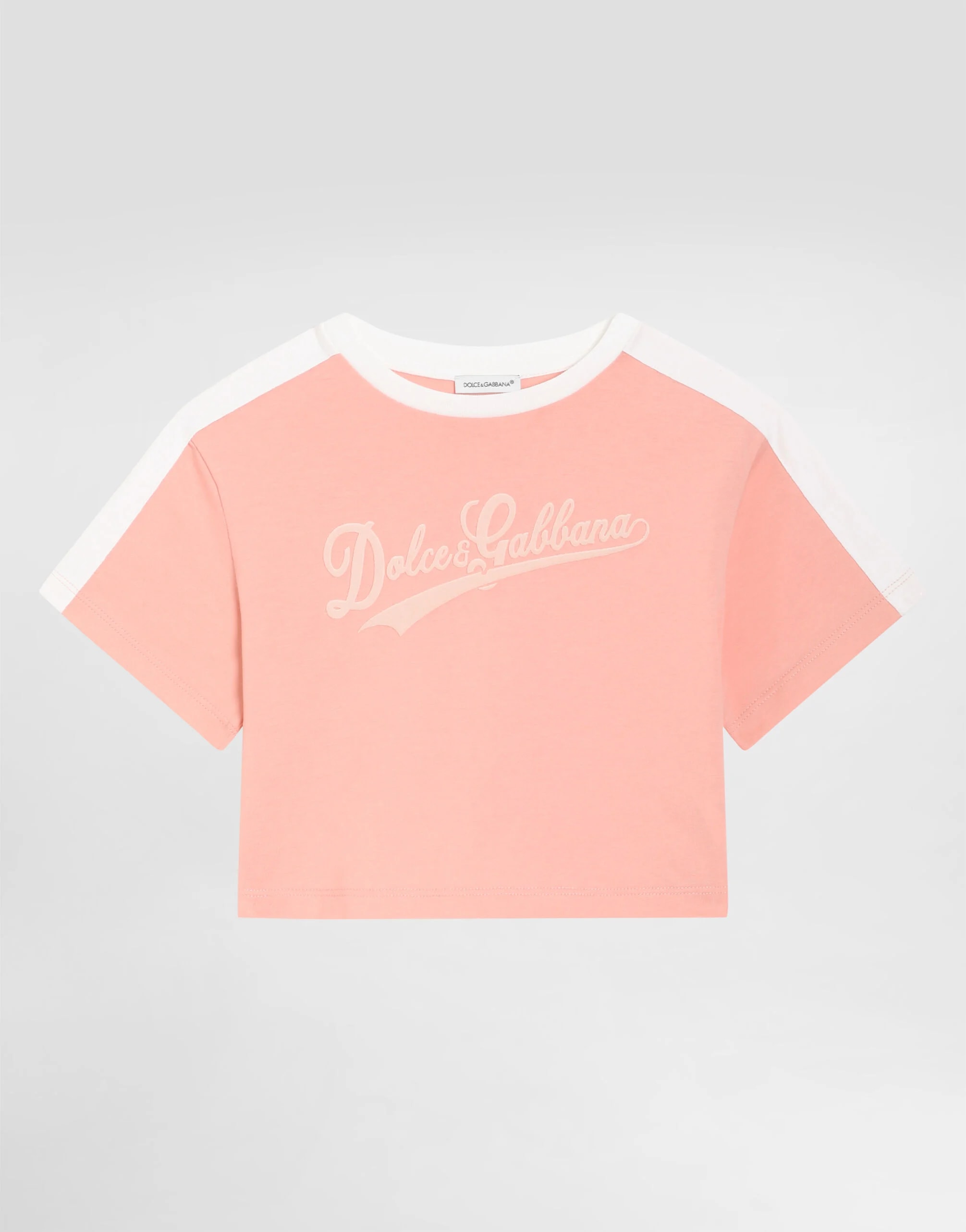 Dolce & Gabbana Kids Dziecięcy T-shirt jersey z nadrukiem (dla dziewczynek)