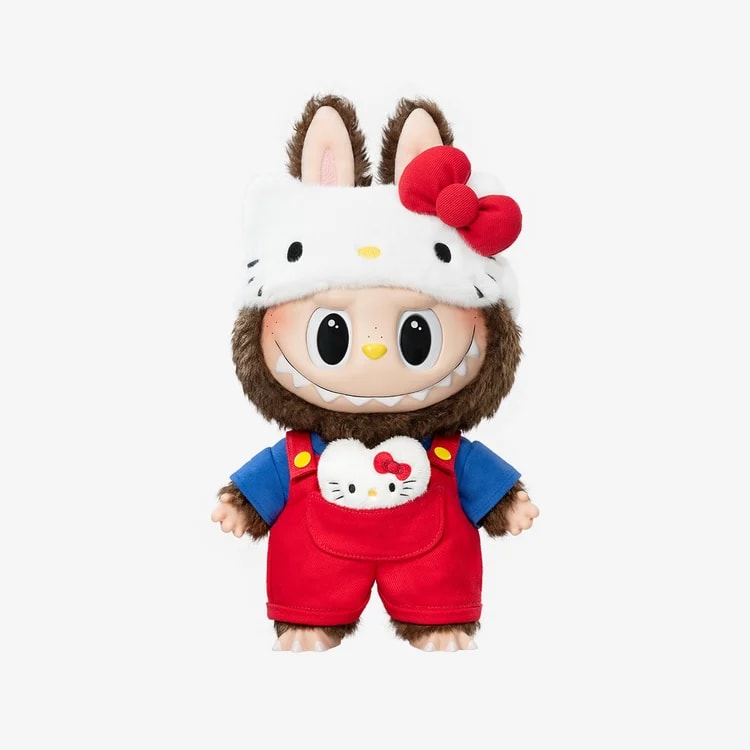 POP MART The Monsters Hello Kitty Vinyl Plush Doll – Duża Kolekcjonerska Maskotka Labubu x Sanrio (38 cm)