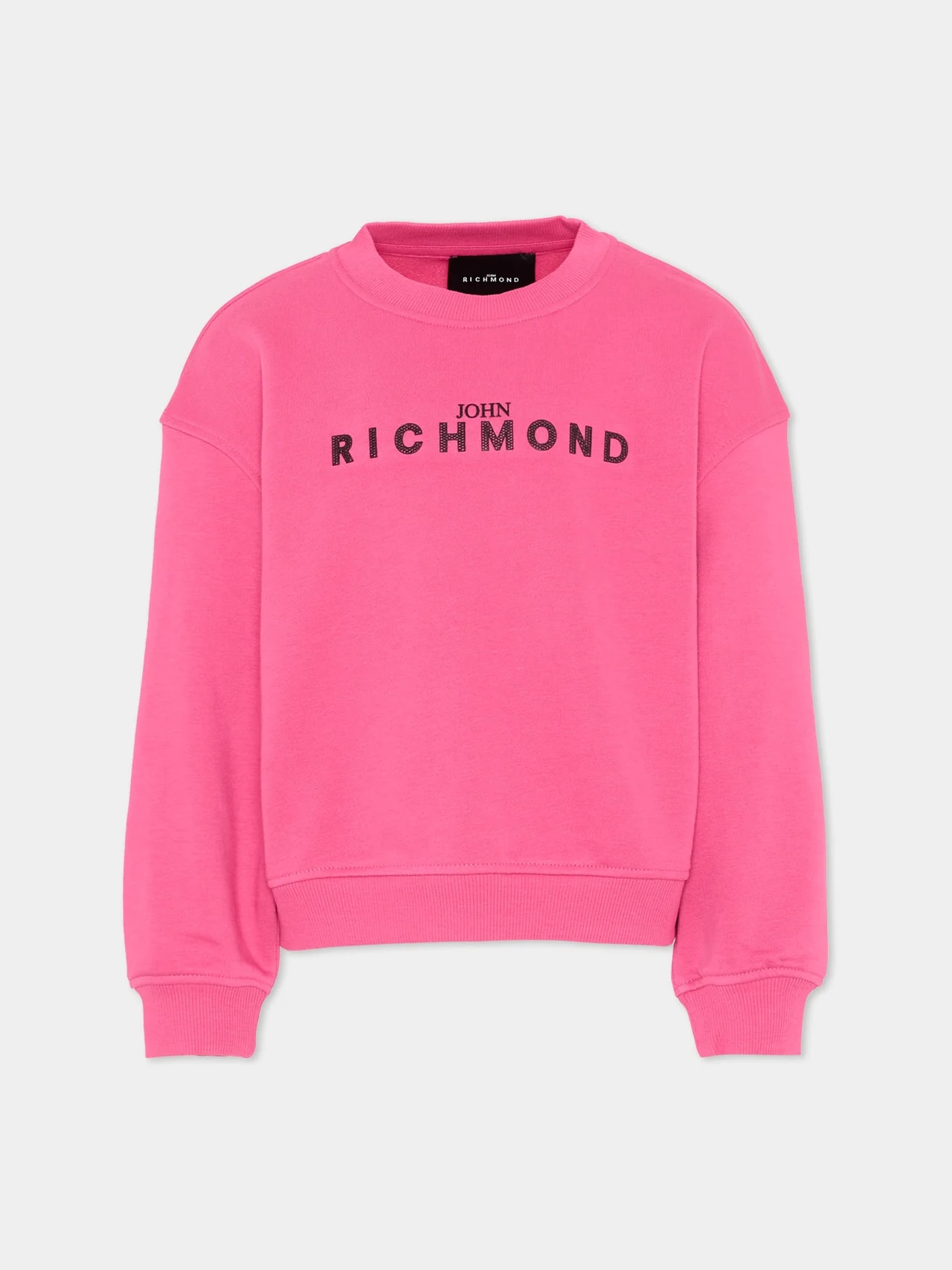 John Richmond Dziewczęca bluza Polia z kontrastowym logo 