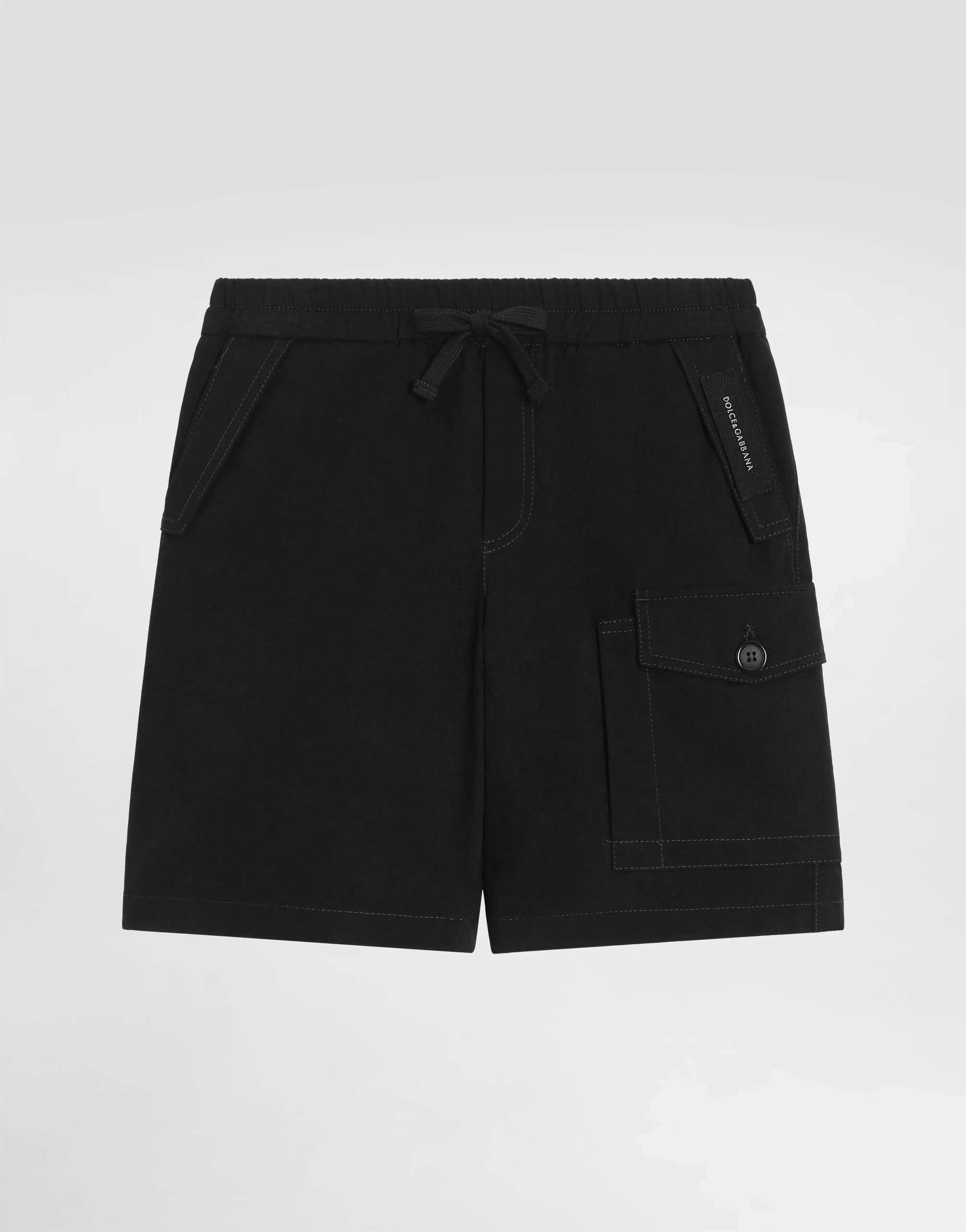 Dolce & Gabbana Kids Dziecięce bermudy z gabardyny