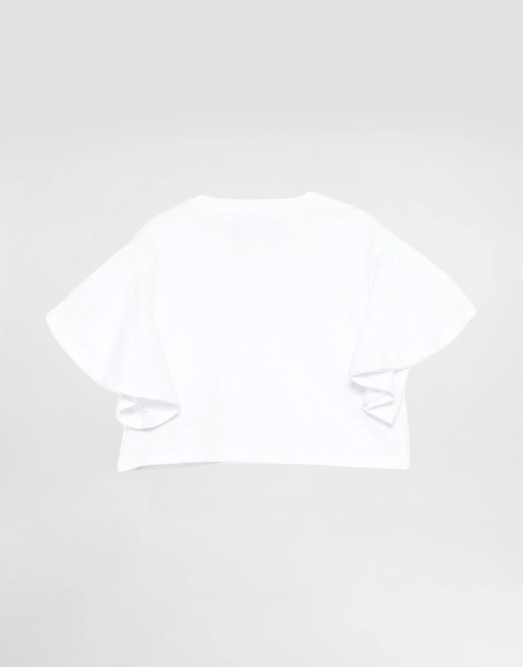 John Richmond Junior Dziewczęcy T-shirt z falbaniastymi rękawami Waras