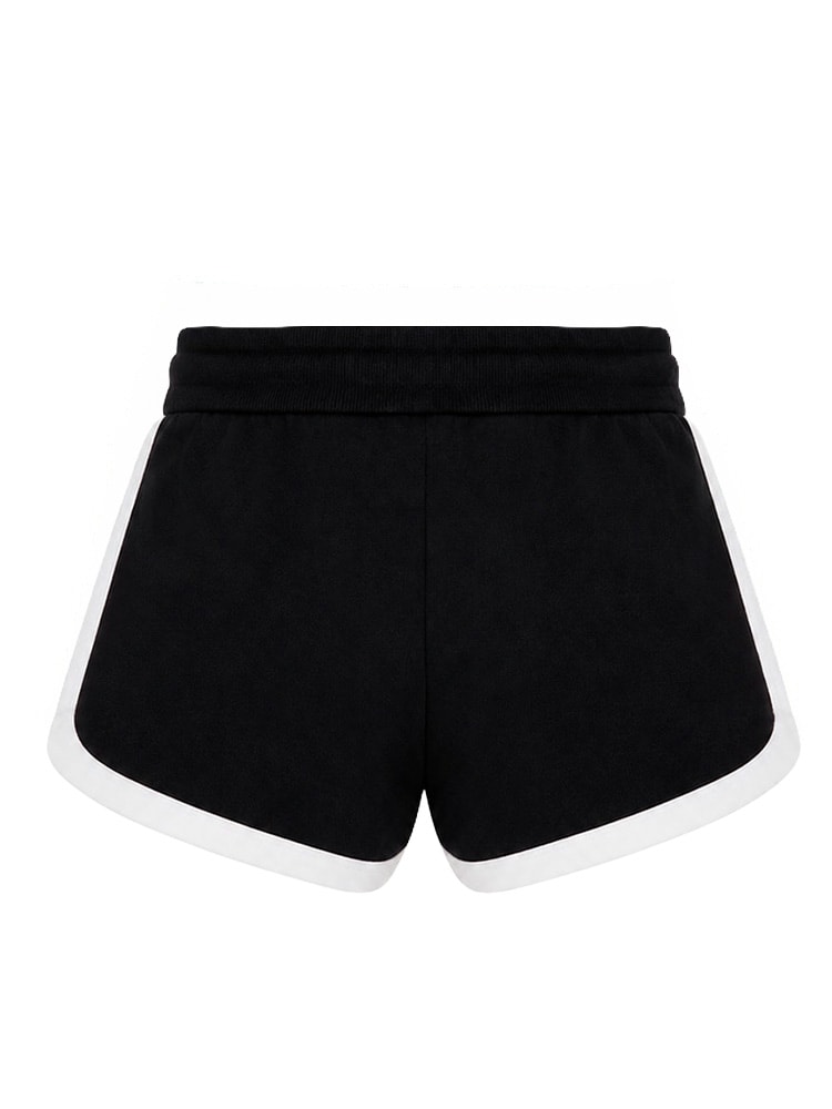 Dolce & Gabbana Kids Dziecięce szorty z frotte z logo w stylu pisma odręcznego