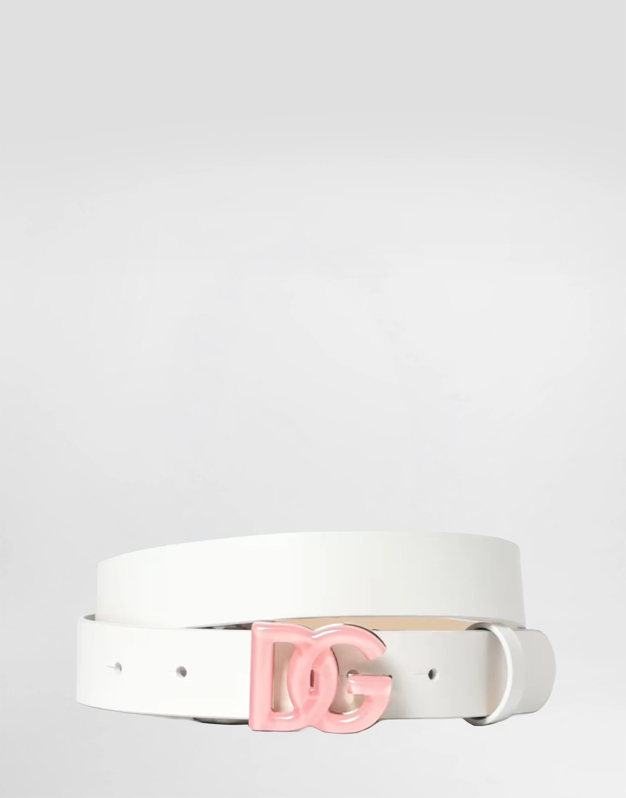 Pasek lakierowany Dolce & Gabbana Kids z logo 