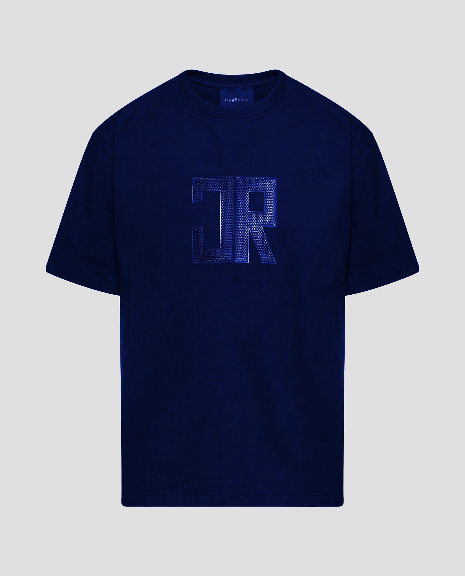 John Richmond Junior Dziecięcy T-shirt z tonalnym logo JR Zalu