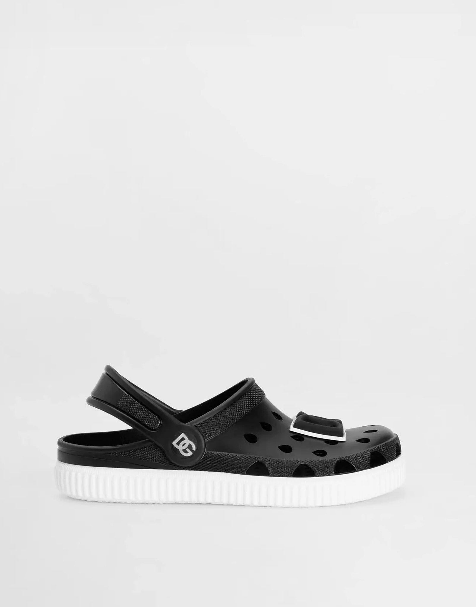 Dolce & Gabbana Kids plażowe sandały PVC dla dzieci czarny