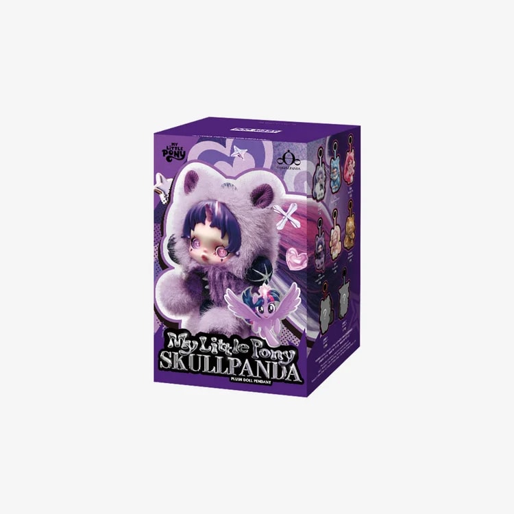 POP MART Skullpanda x My Little Pony Series Plush Doll Pendant – Uroczy brelok-niespodzianka
