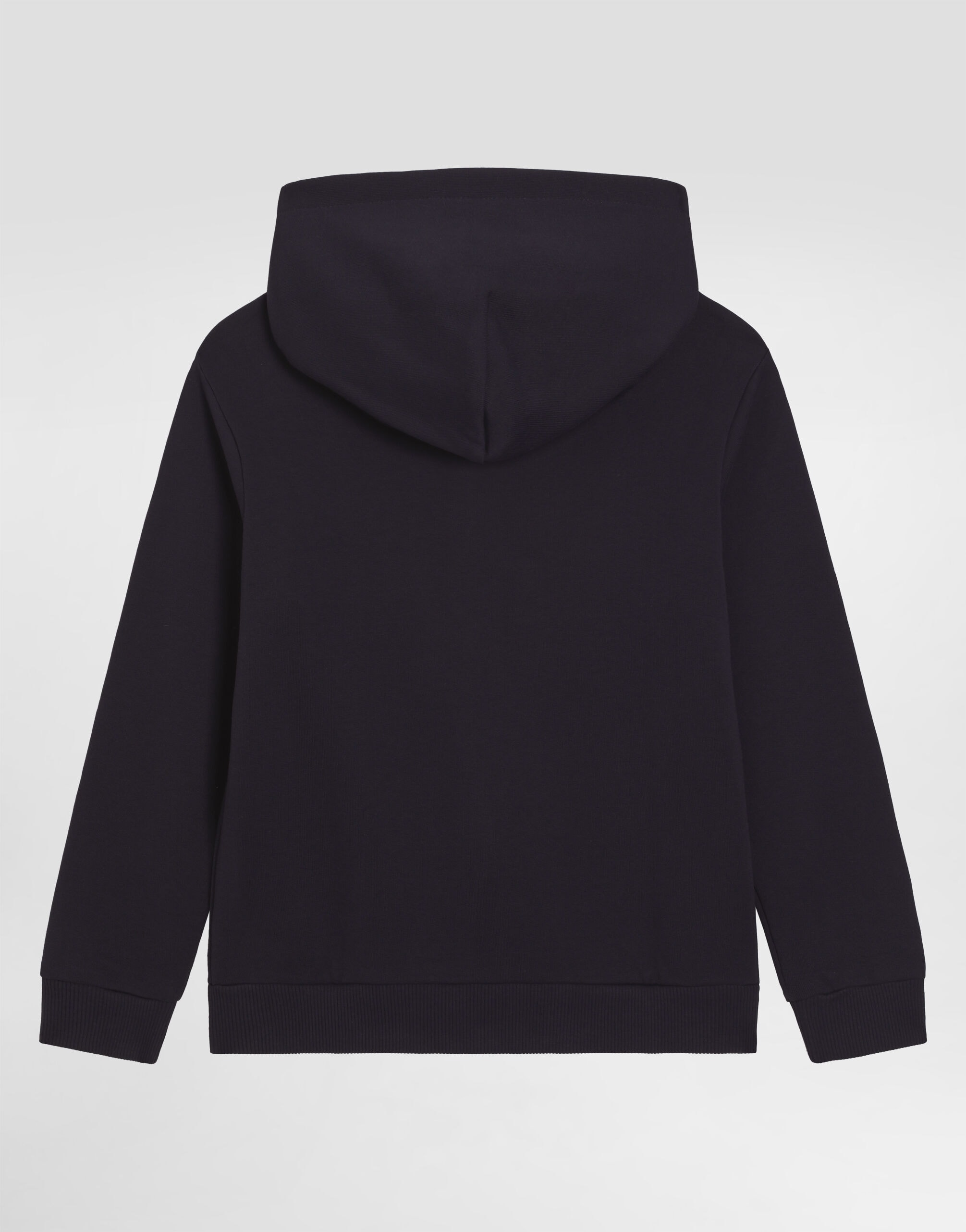 Dolce & Gabbana dziecięca bluza z kapturem z metalową plakietką DG logo