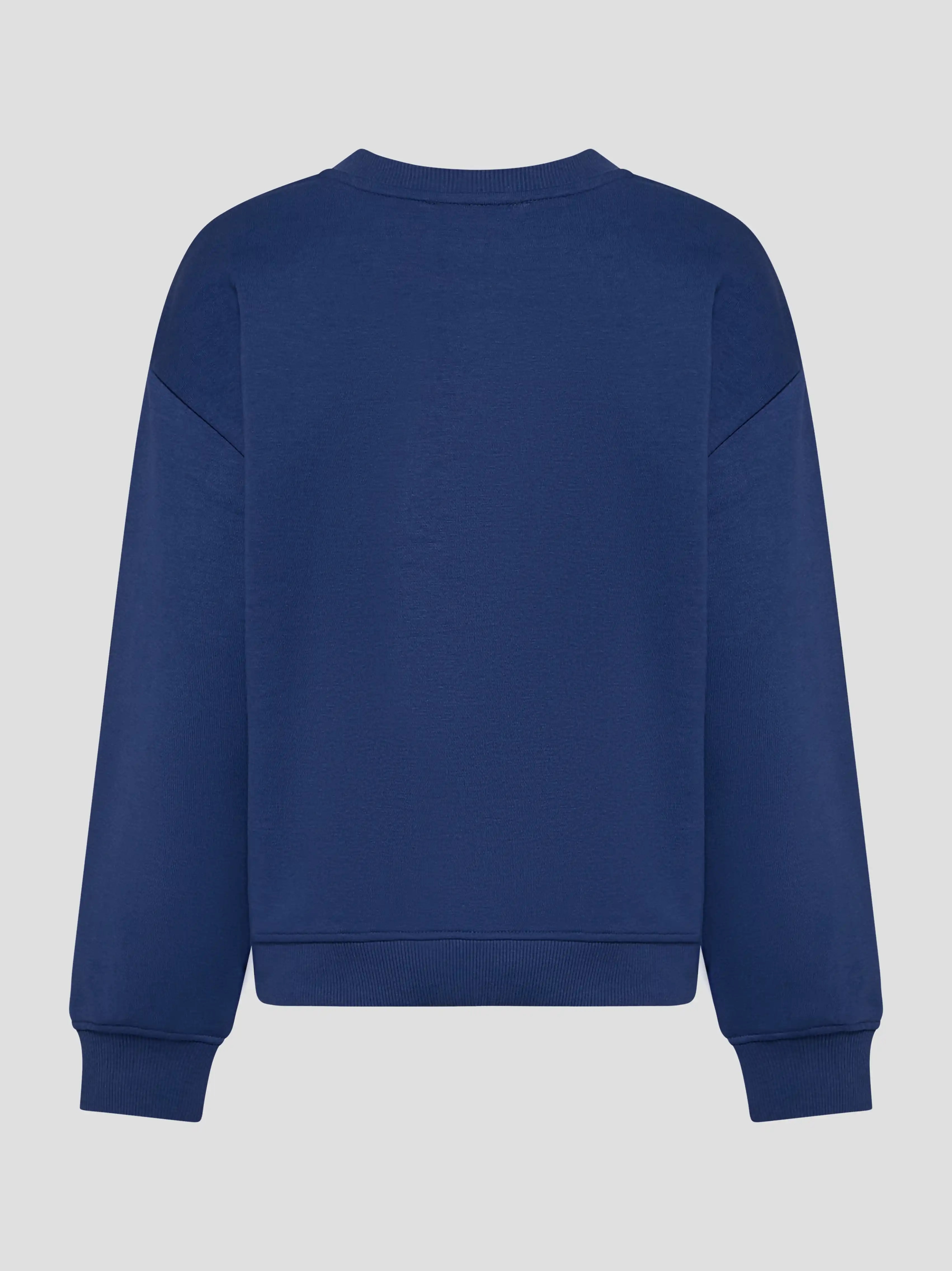 John Richmond Junior dziecięca bluza Oriza z okrągłym dekoltem z brokatowym logo JOHN RICHMOND