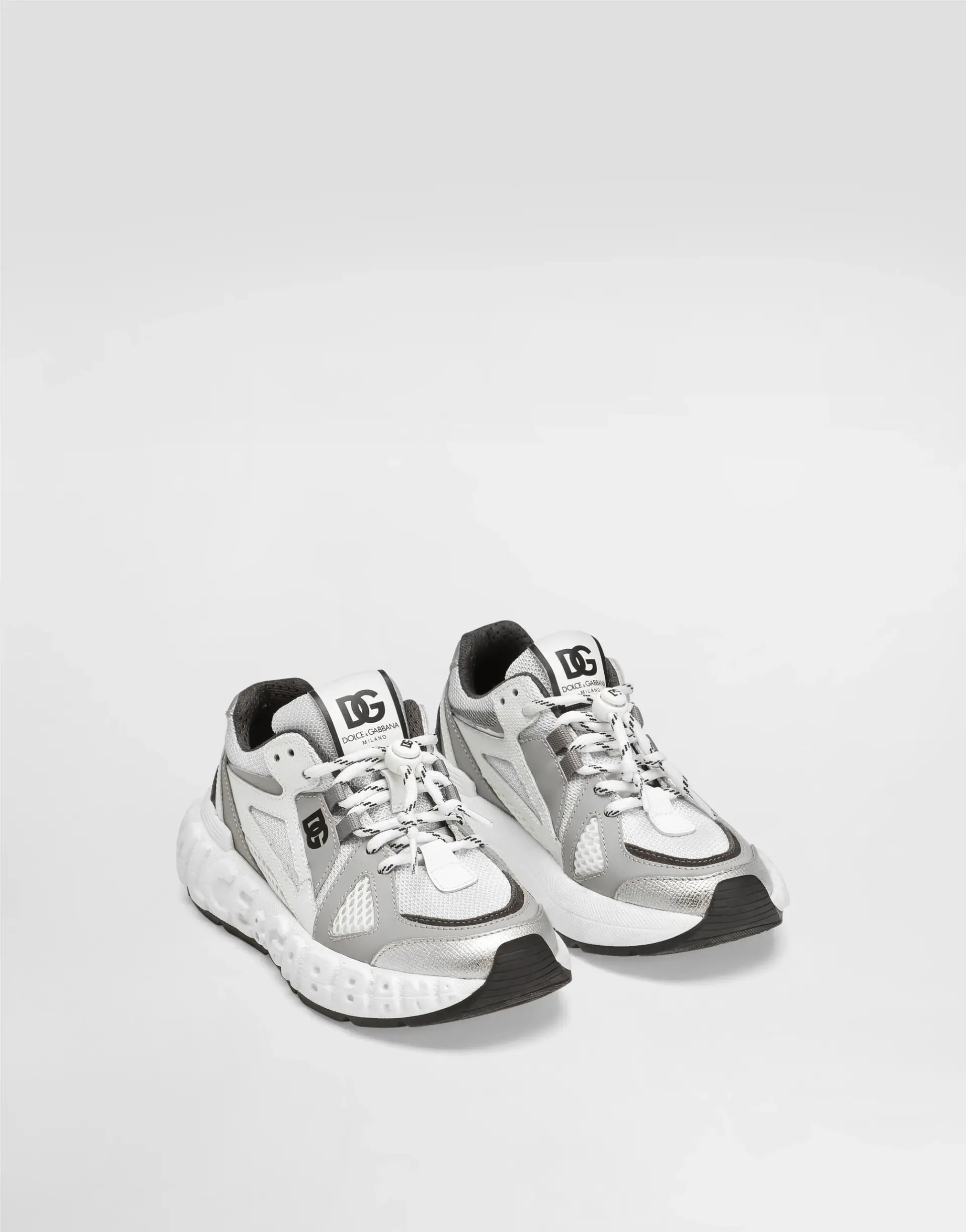 Dolce & Gabbana Kids dziecięce sneakersy z nylonu i siatki