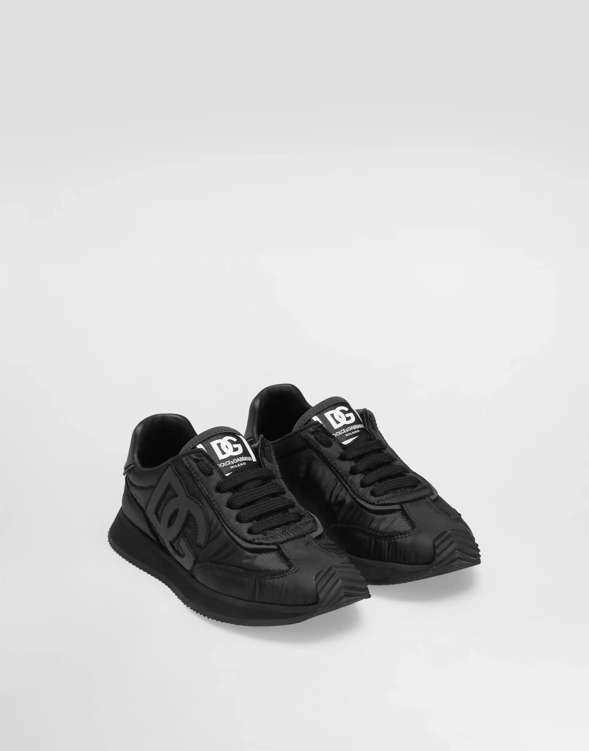 Dolce & Gabbana Kids dziecięce sneakersy z nylonu i nappa z cielęcej skóry