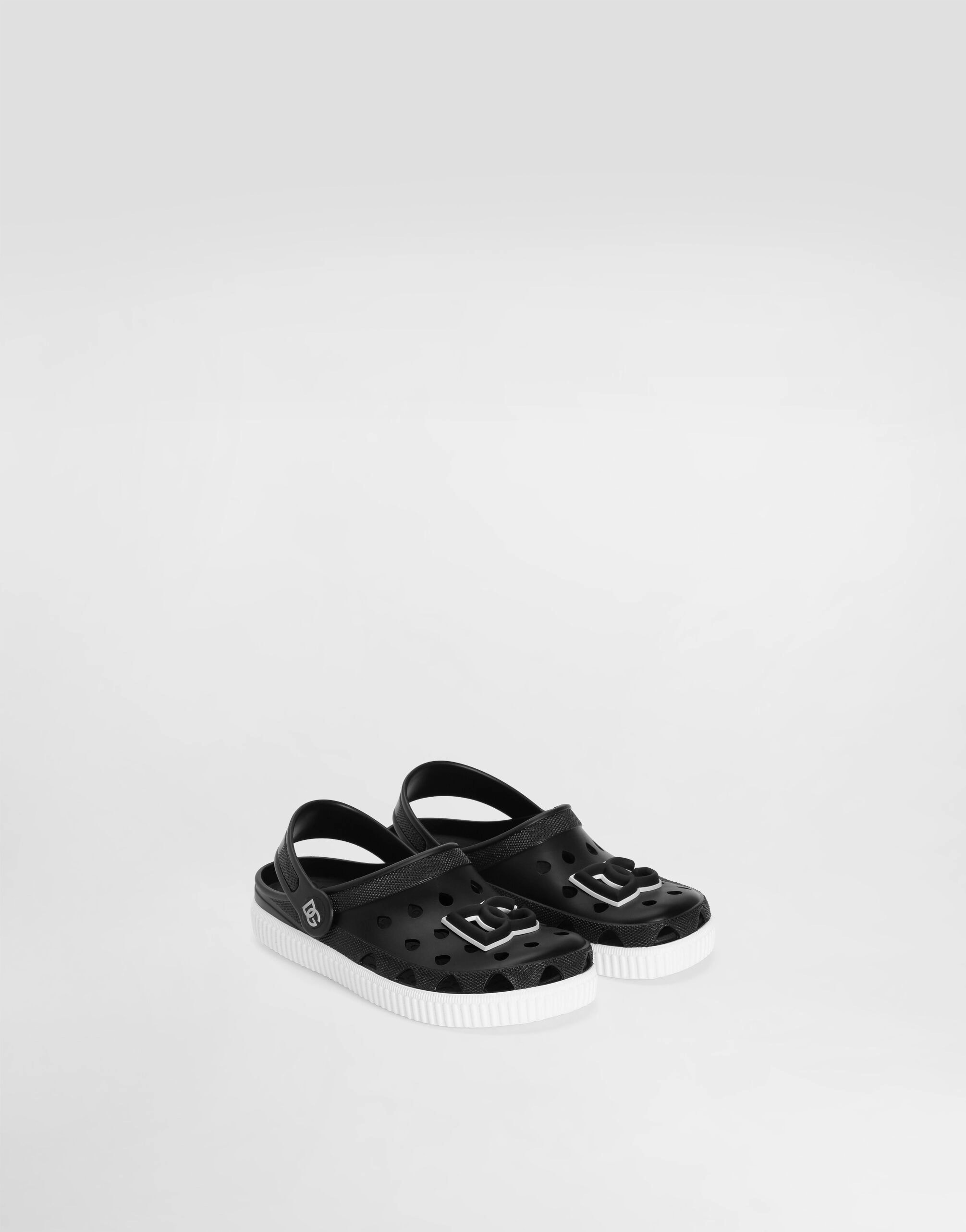 Dolce & Gabbana Kids plażowe sandały PVC dla dzieci czarny