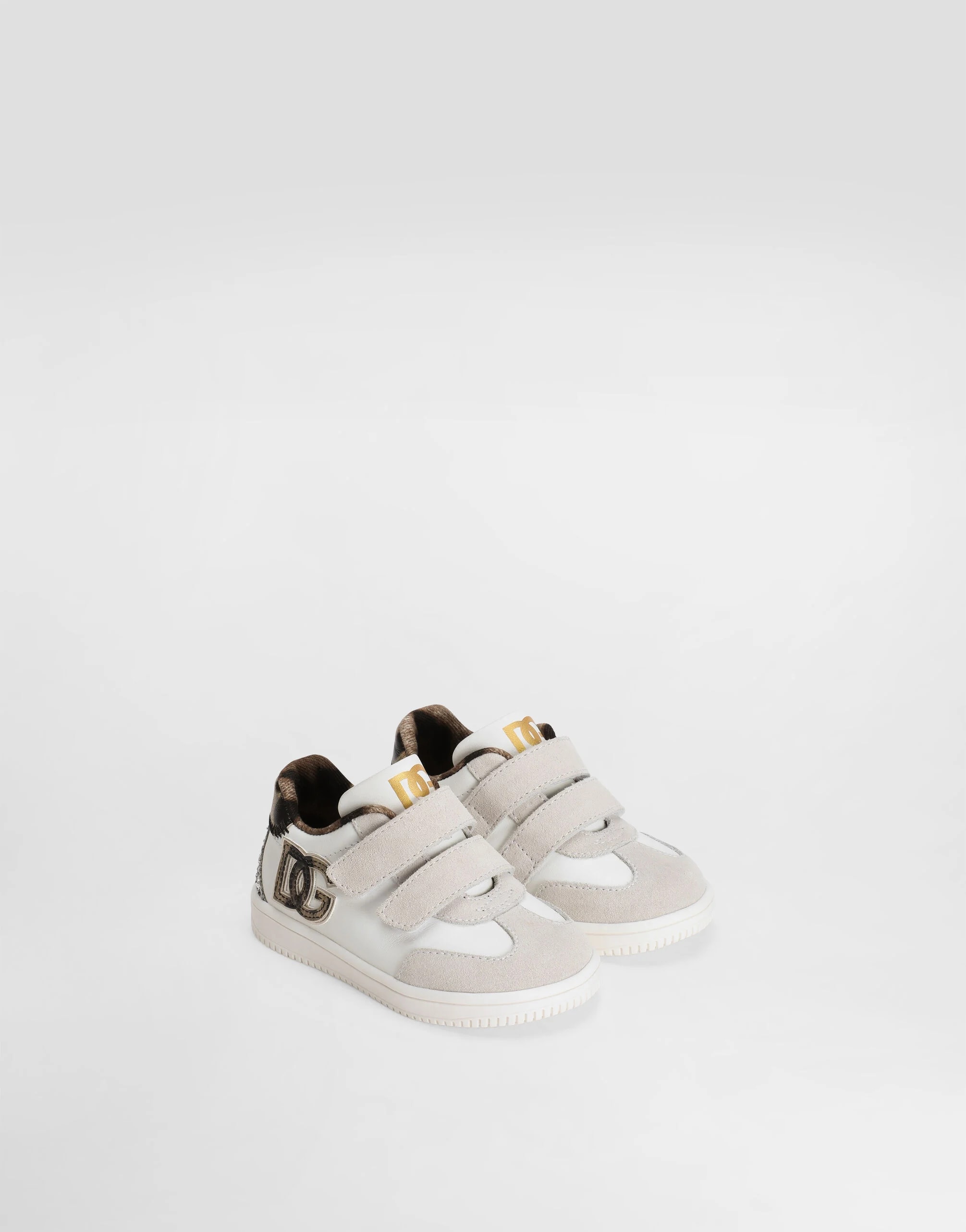 Sneakersy First Steps Dolce & Gabbana Kids DG Original ze skóry cielęcej