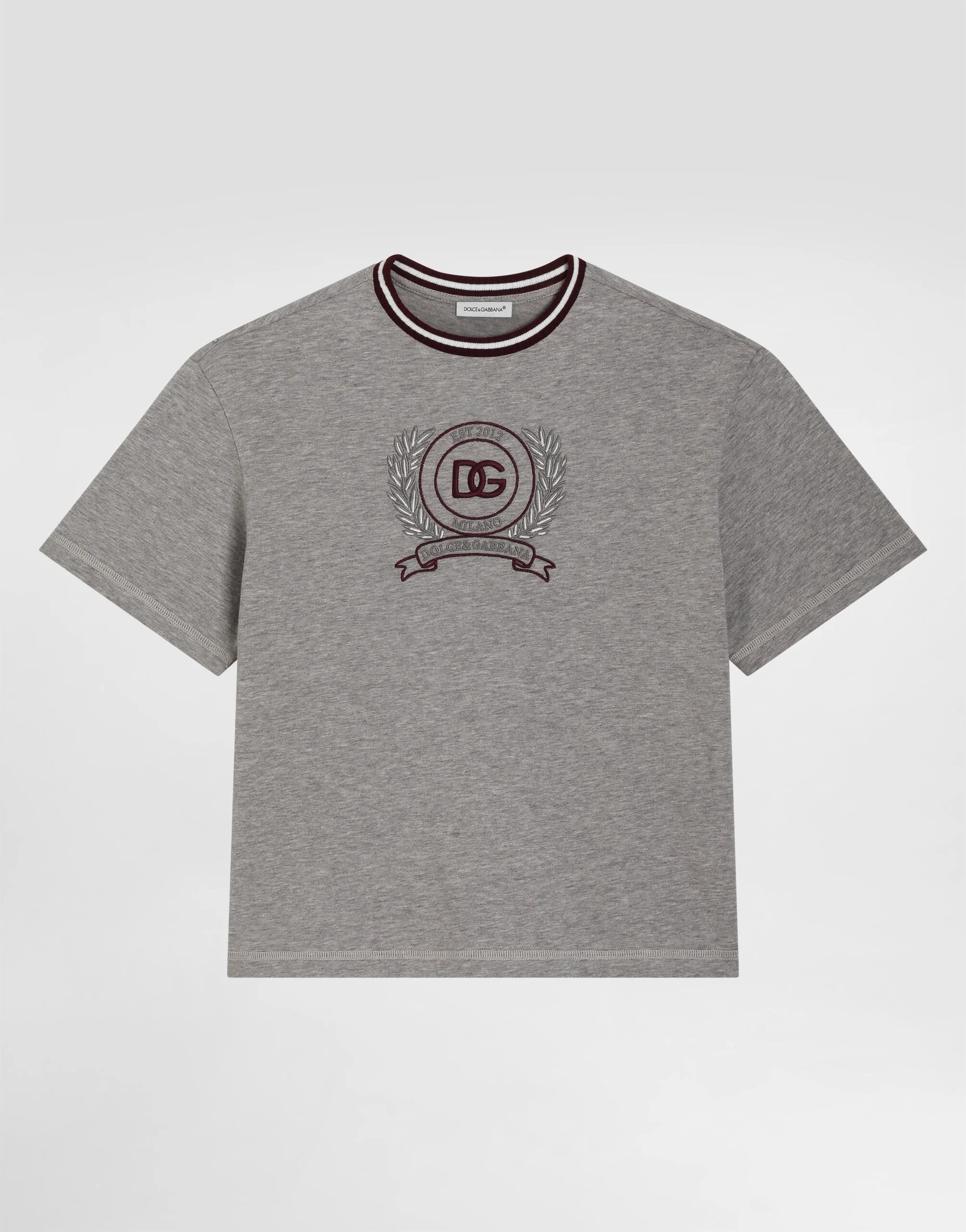 Bawełniany T-shirt Dolce & Gabbana Kids z logo DG
